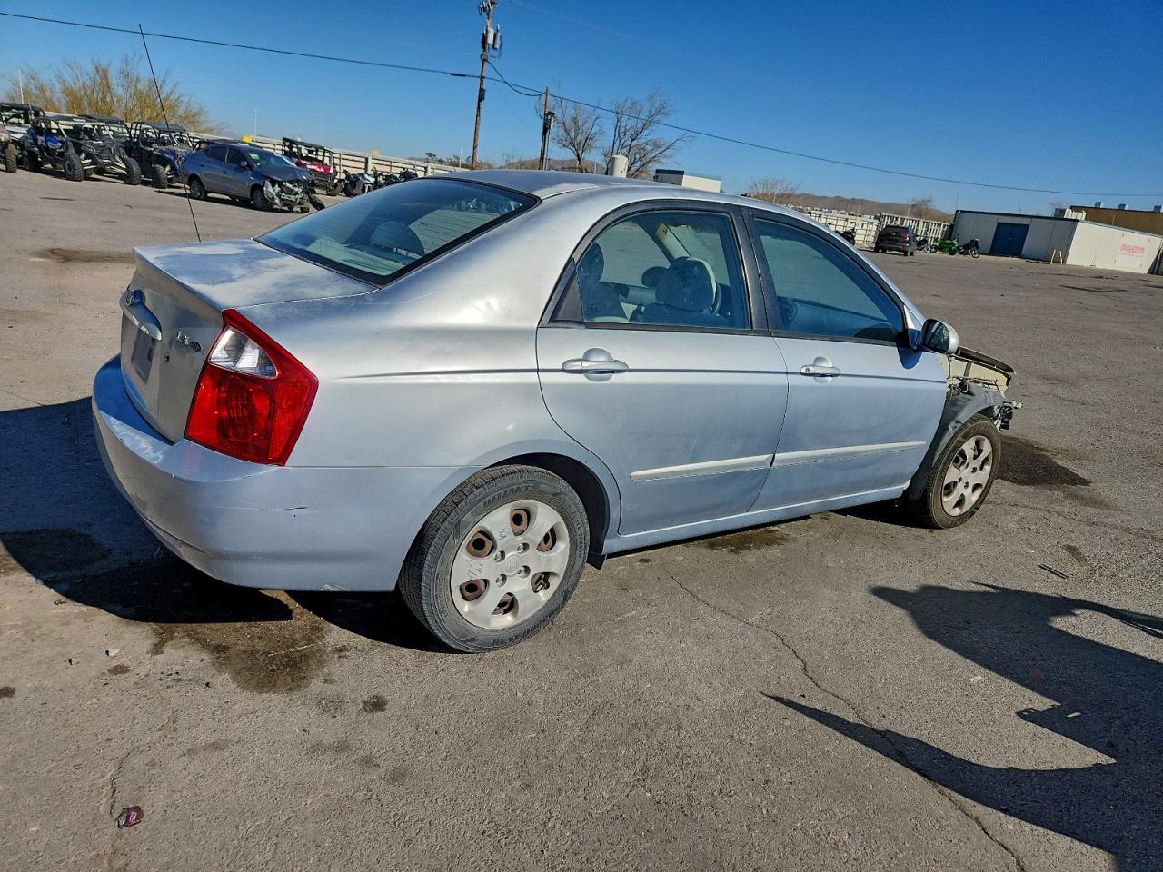 2004 Kia Spectra Lx Silver vin: KNAFE121845010286