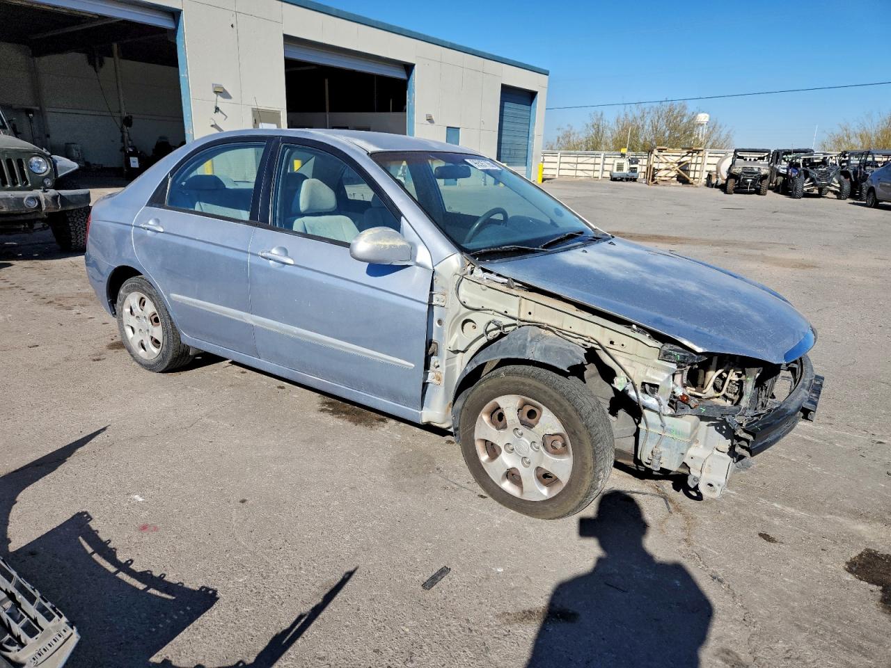 2004 Kia Spectra Lx Silver vin: KNAFE121845010286