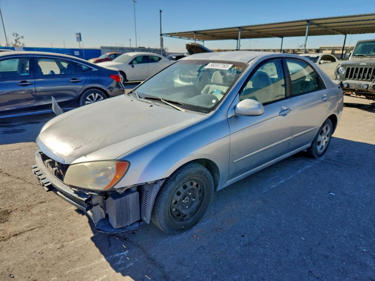 2004 Kia Spectra Lx Silver vin: KNAFE121845010286