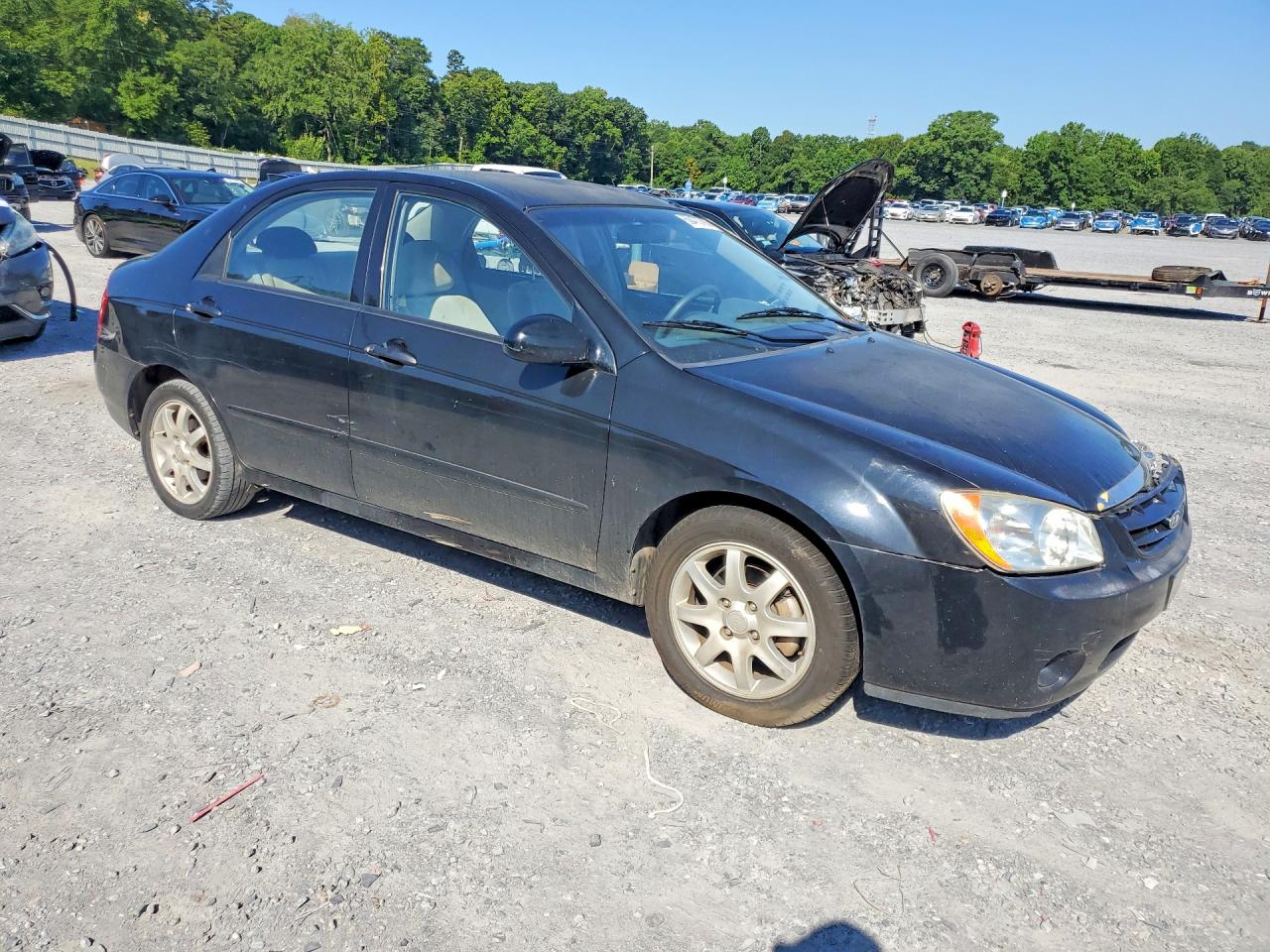 2006 Kia Spectra Ex Black vin: KNAFE121865285465