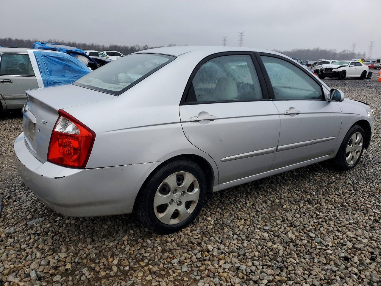 2006 Kia Spectra Ex Silver vin: KNAFE121865285532
