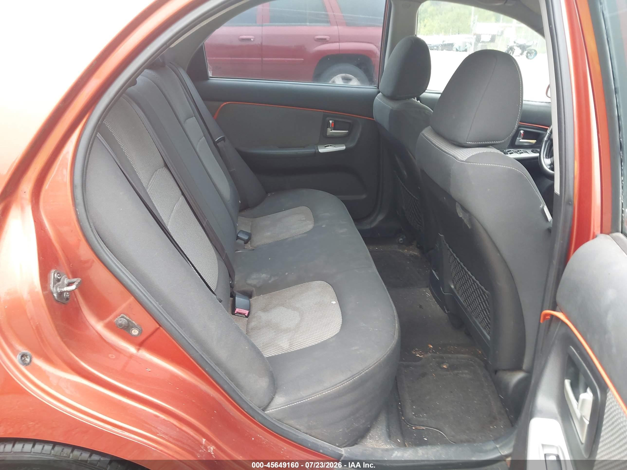 2007 Kia Spectra Sx Orange vin: KNAFE121875003472