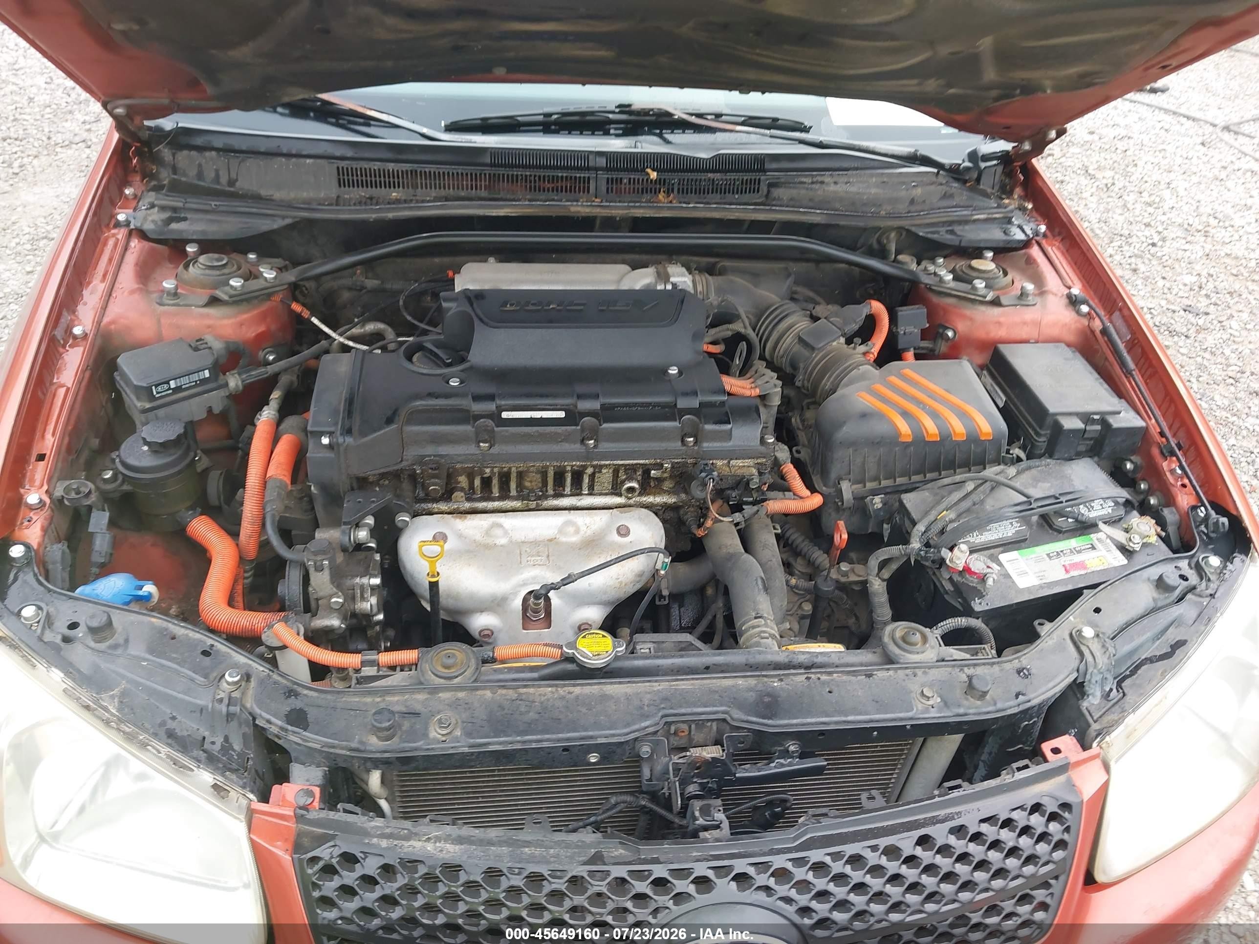 2007 Kia Spectra Sx Orange vin: KNAFE121875003472