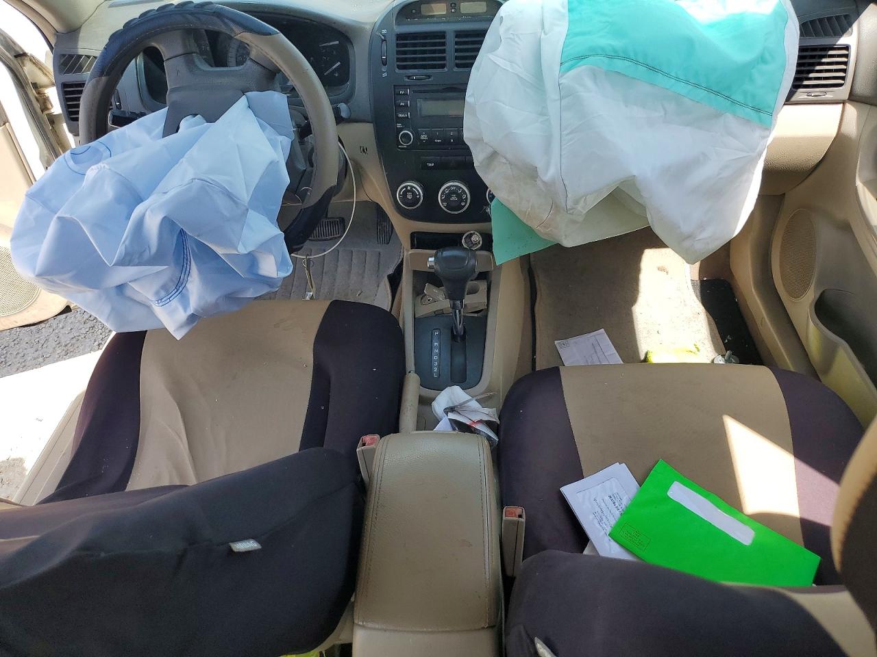 2007 Kia Spectra Lx White vin: KNAFE121875436385