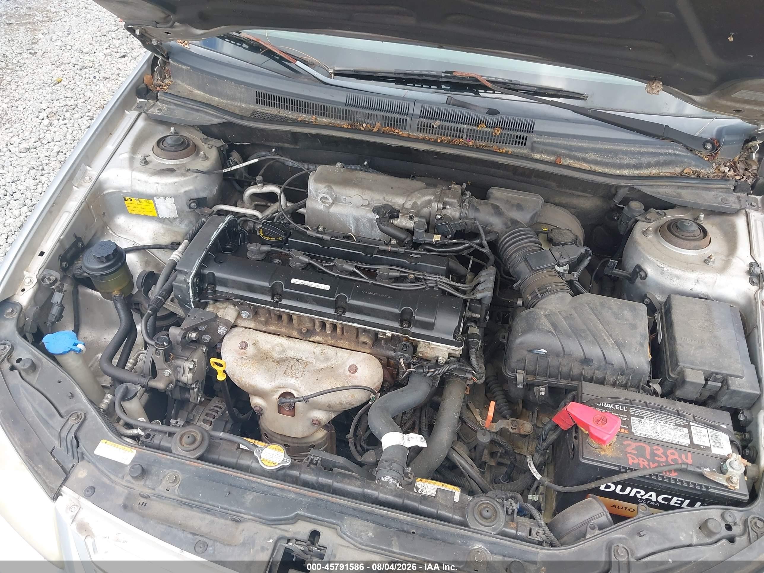 2007 Kia Spectra Ex Silver vin: KNAFE121875454790