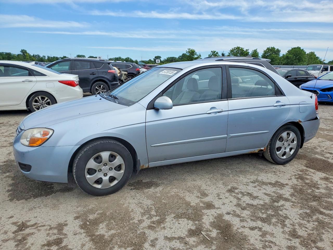 2008 Kia Spectra Lx Silver vin: KNAFE121885528243