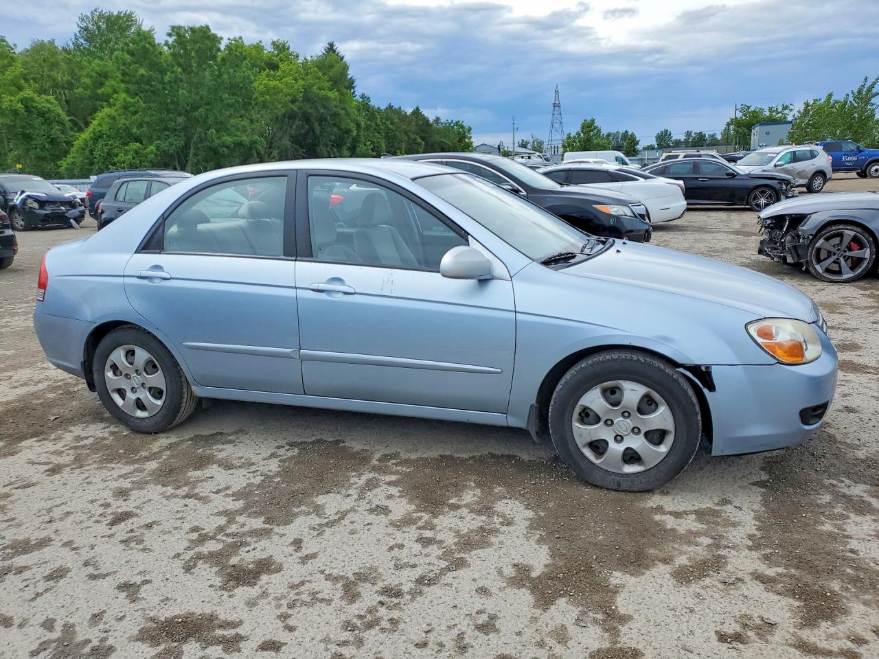 2008 Kia Spectra Lx Silver vin: KNAFE121885528243