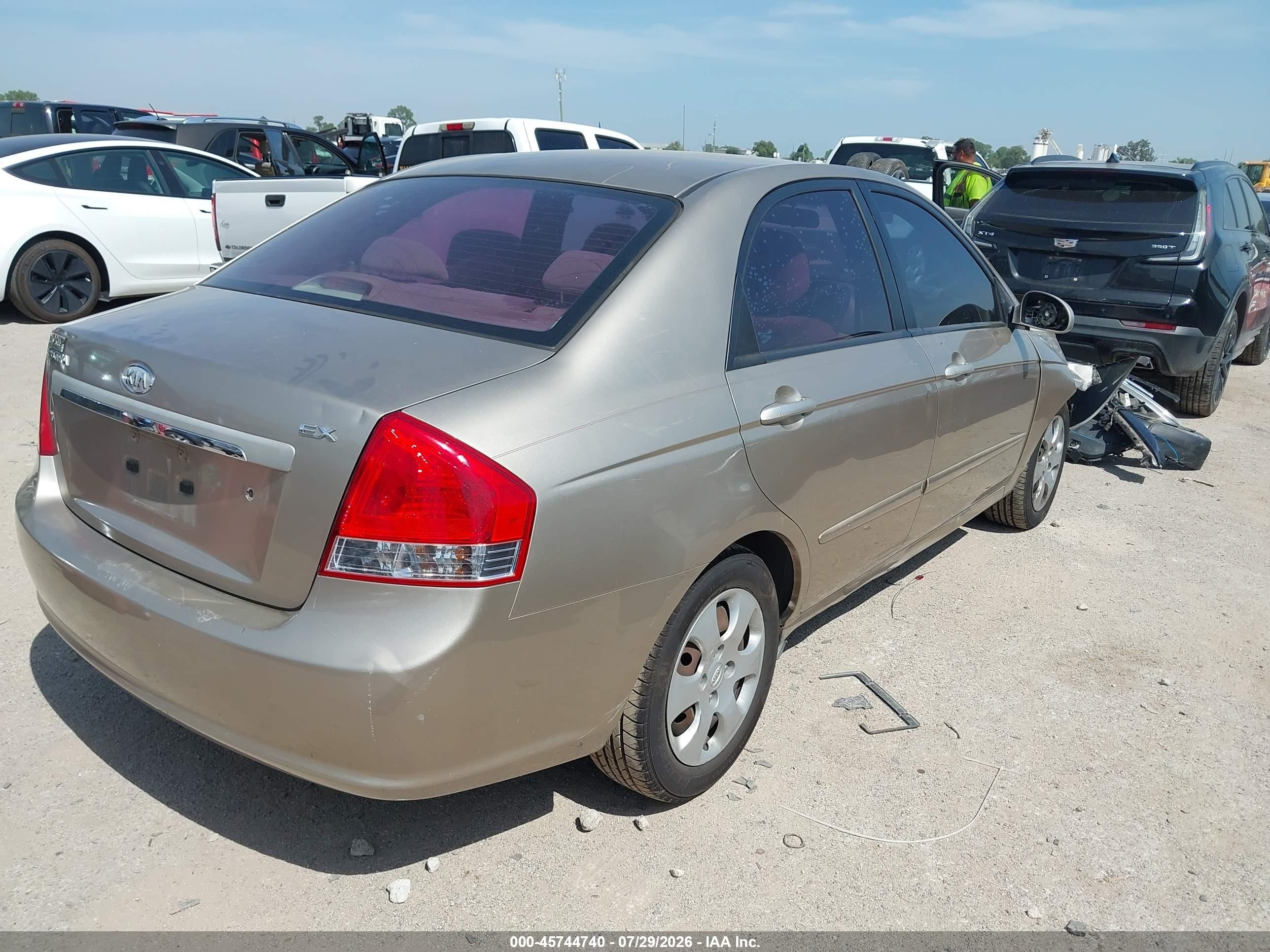 2008 Kia Spectra Ex Champagne vin: KNAFE121885554955