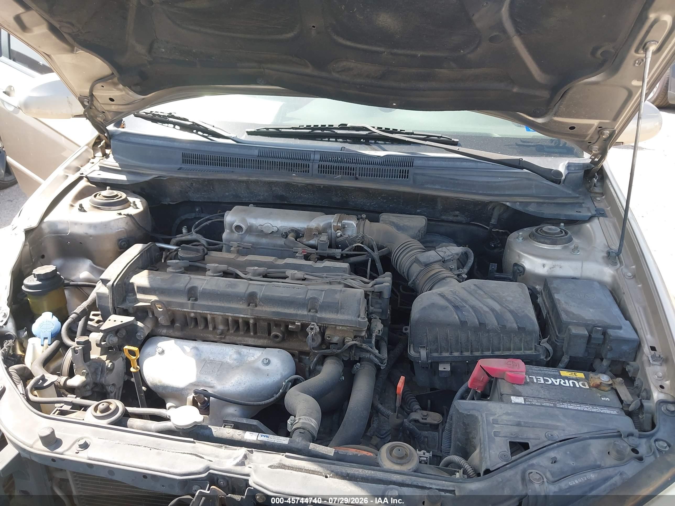 2008 Kia Spectra Ex Champagne vin: KNAFE121885554955