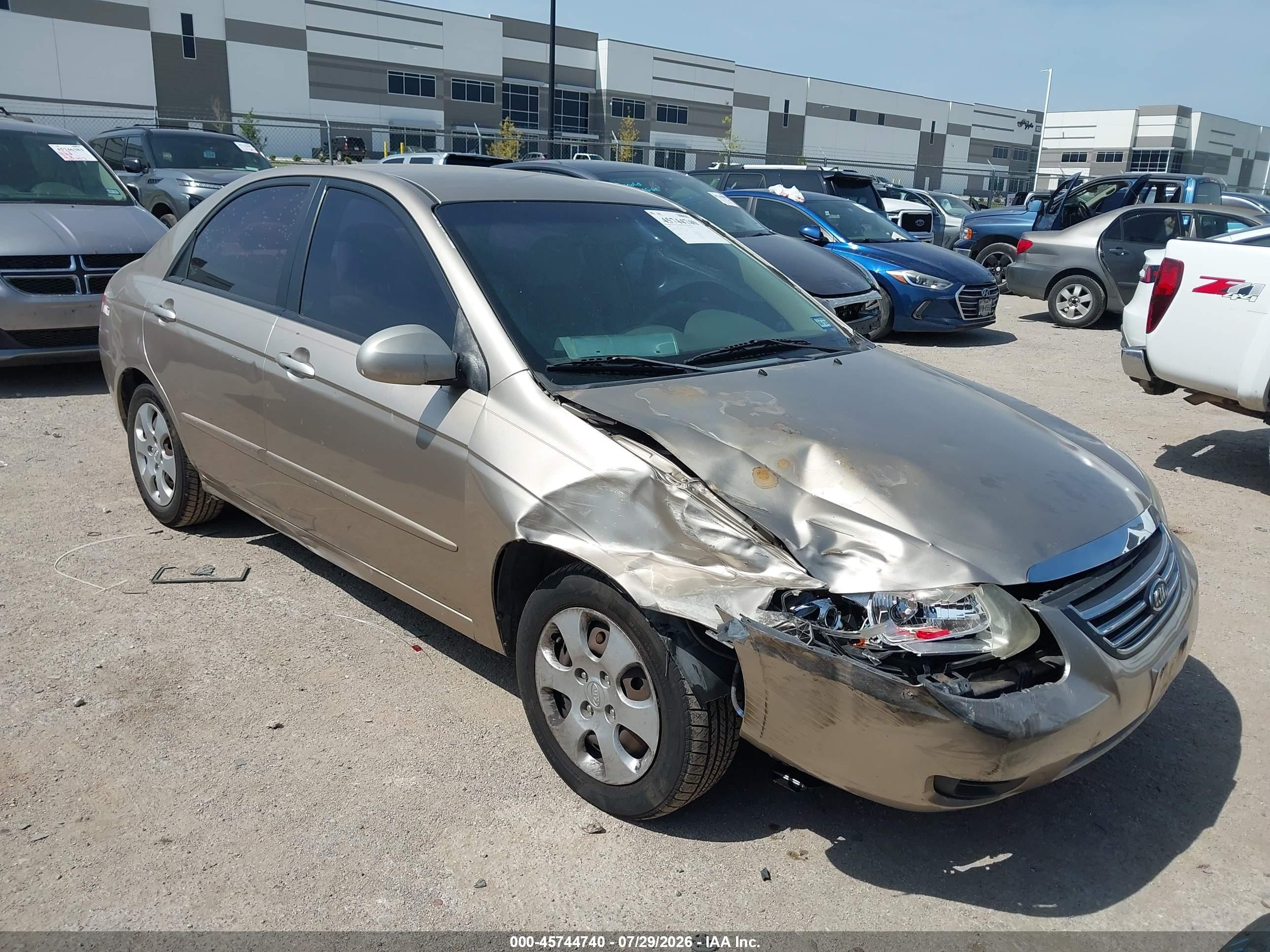 2008 Kia Spectra Ex Champagne vin: KNAFE121885554955