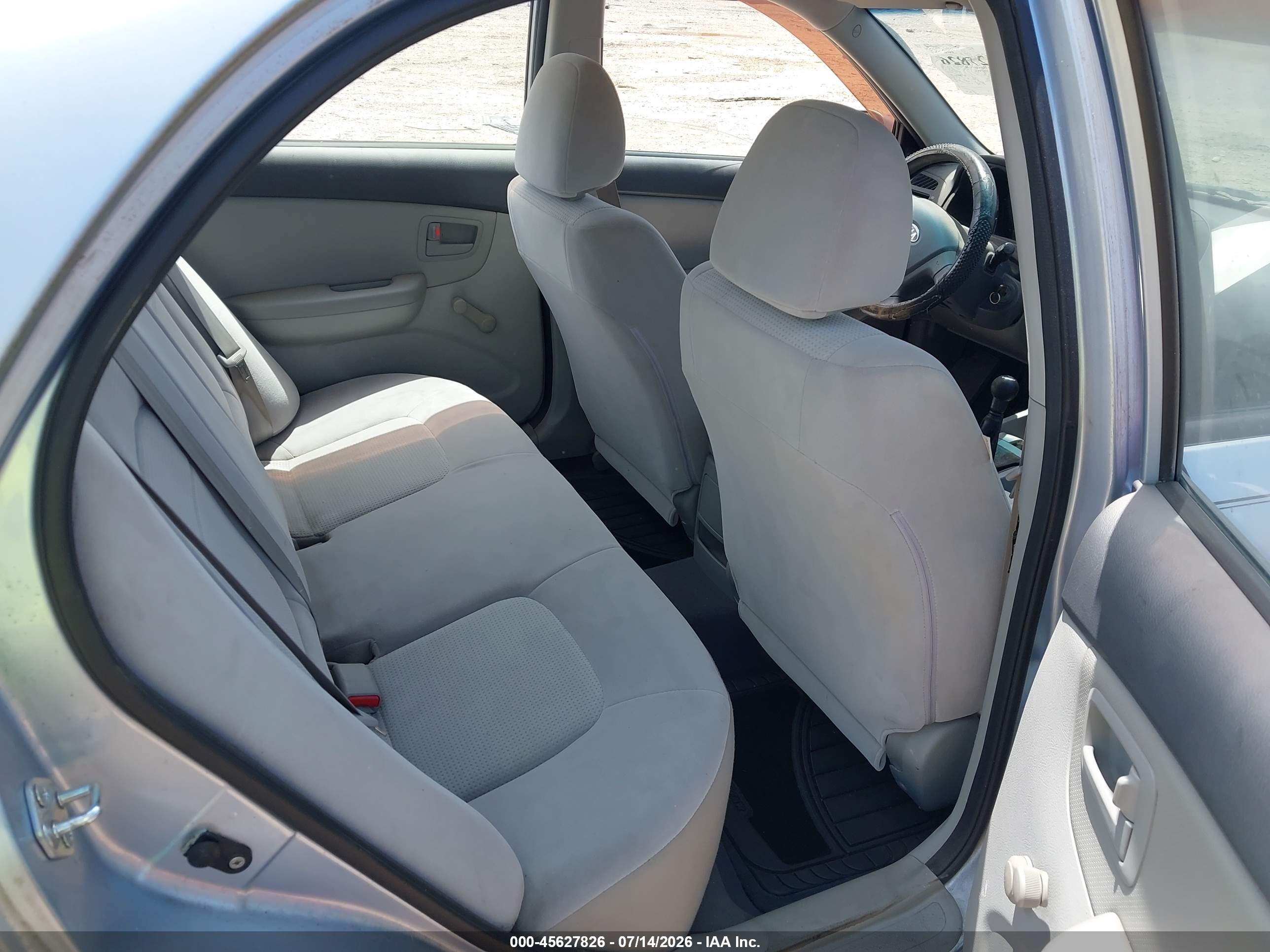 2008 Kia Spectra Lx Light Blue vin: KNAFE121885558746
