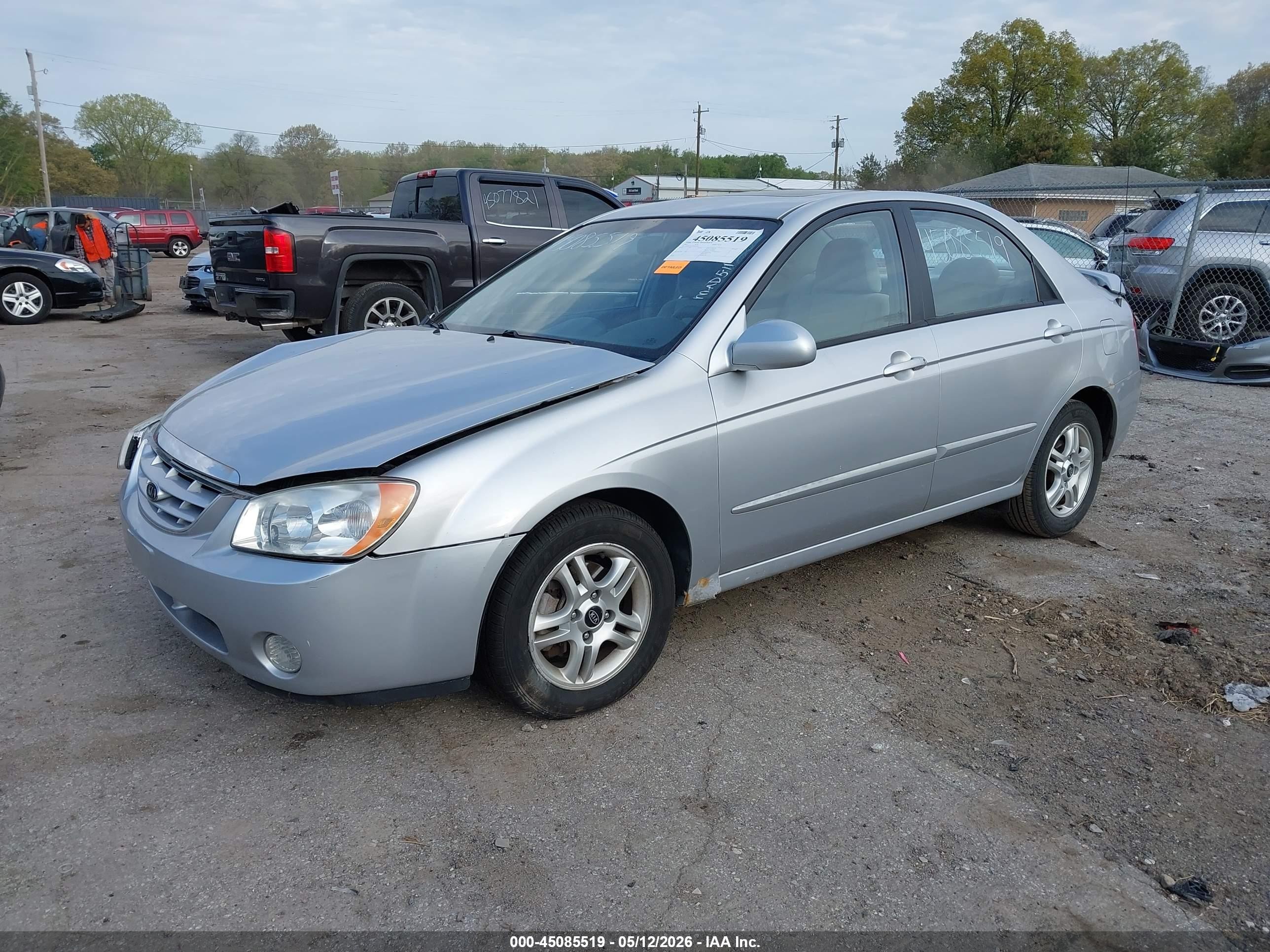 2005 Kia Spectra Ex/lx/sx Silver vin: KNAFE121955105649