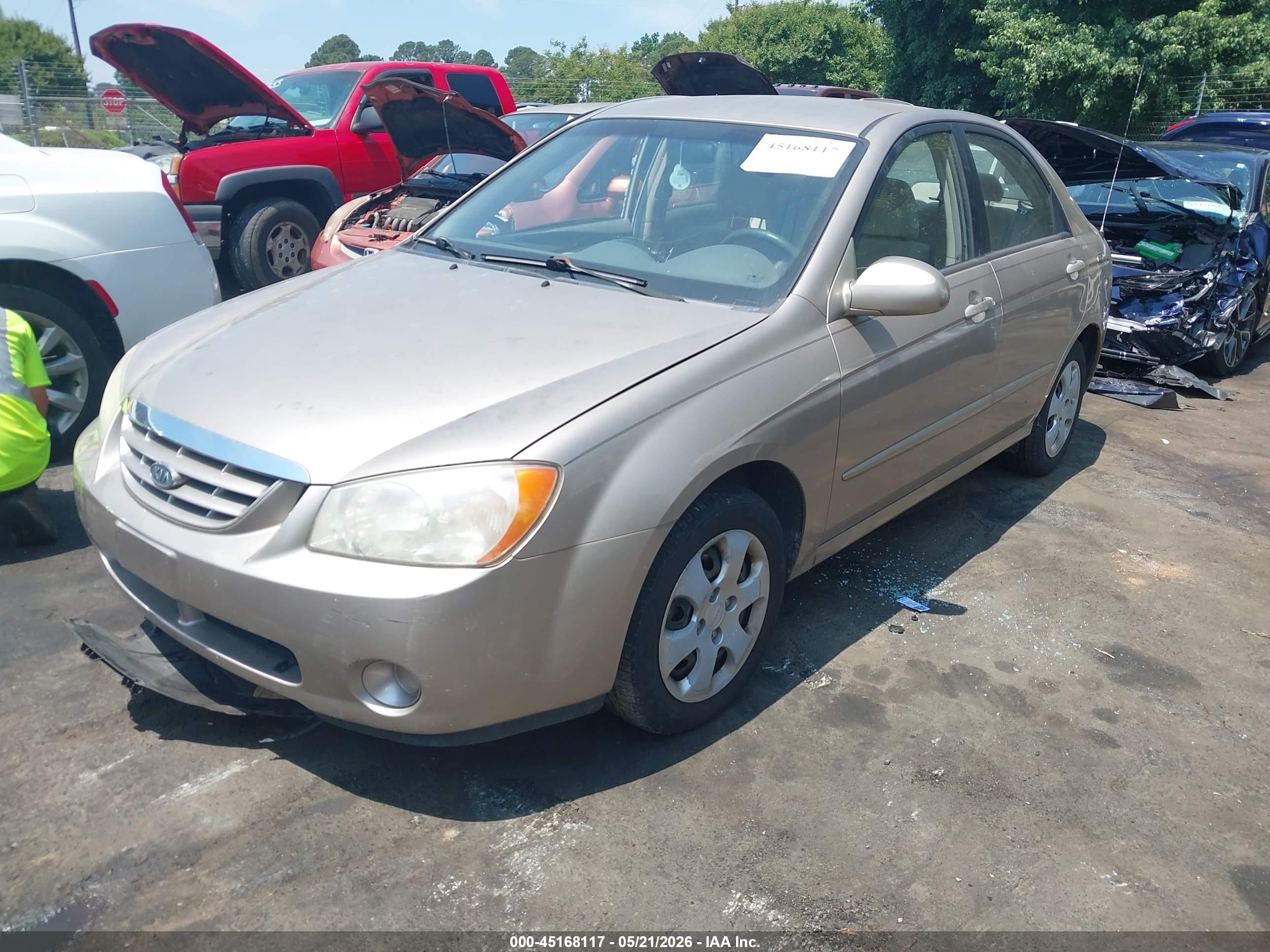 2005 Kia Spectra Ex/lx/sx Gold vin: KNAFE121955159369