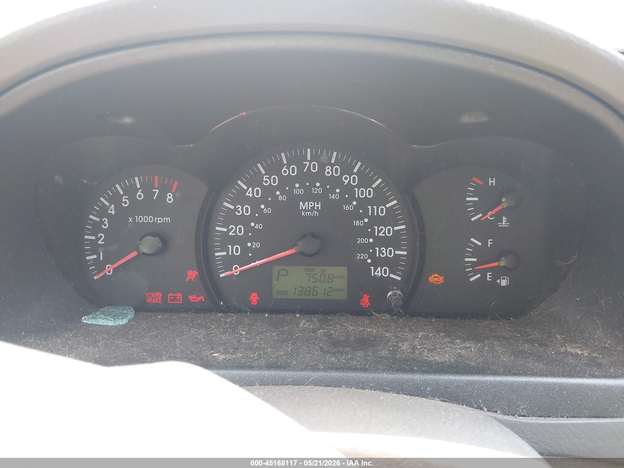 2005 Kia Spectra Ex/lx/sx Gold vin: KNAFE121955159369