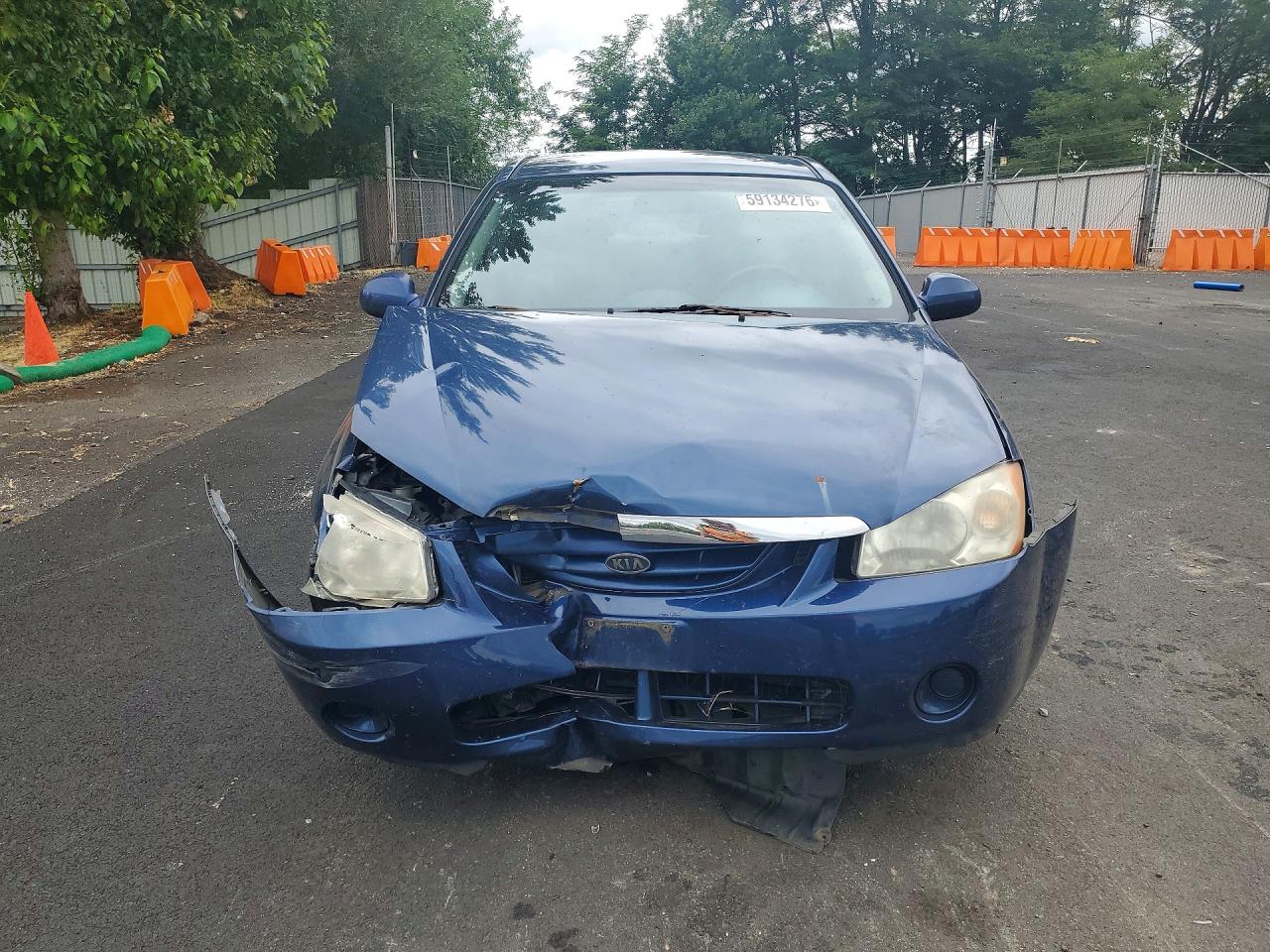 2005 Kia Spectra Blue vin: KNAFE121955170274