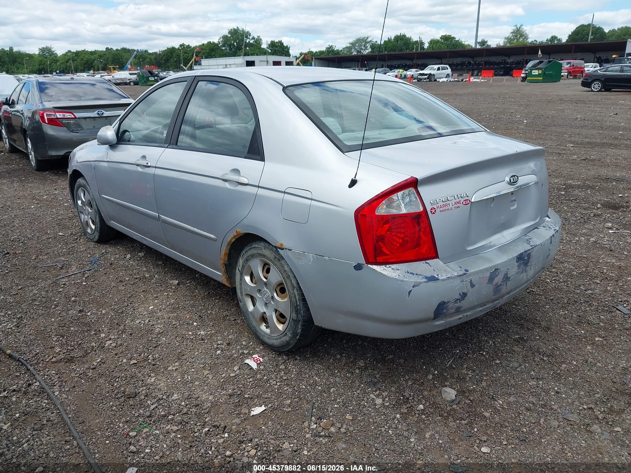 2006 Kia Spectra Ex/lx/sx Silver vin: KNAFE121965289606