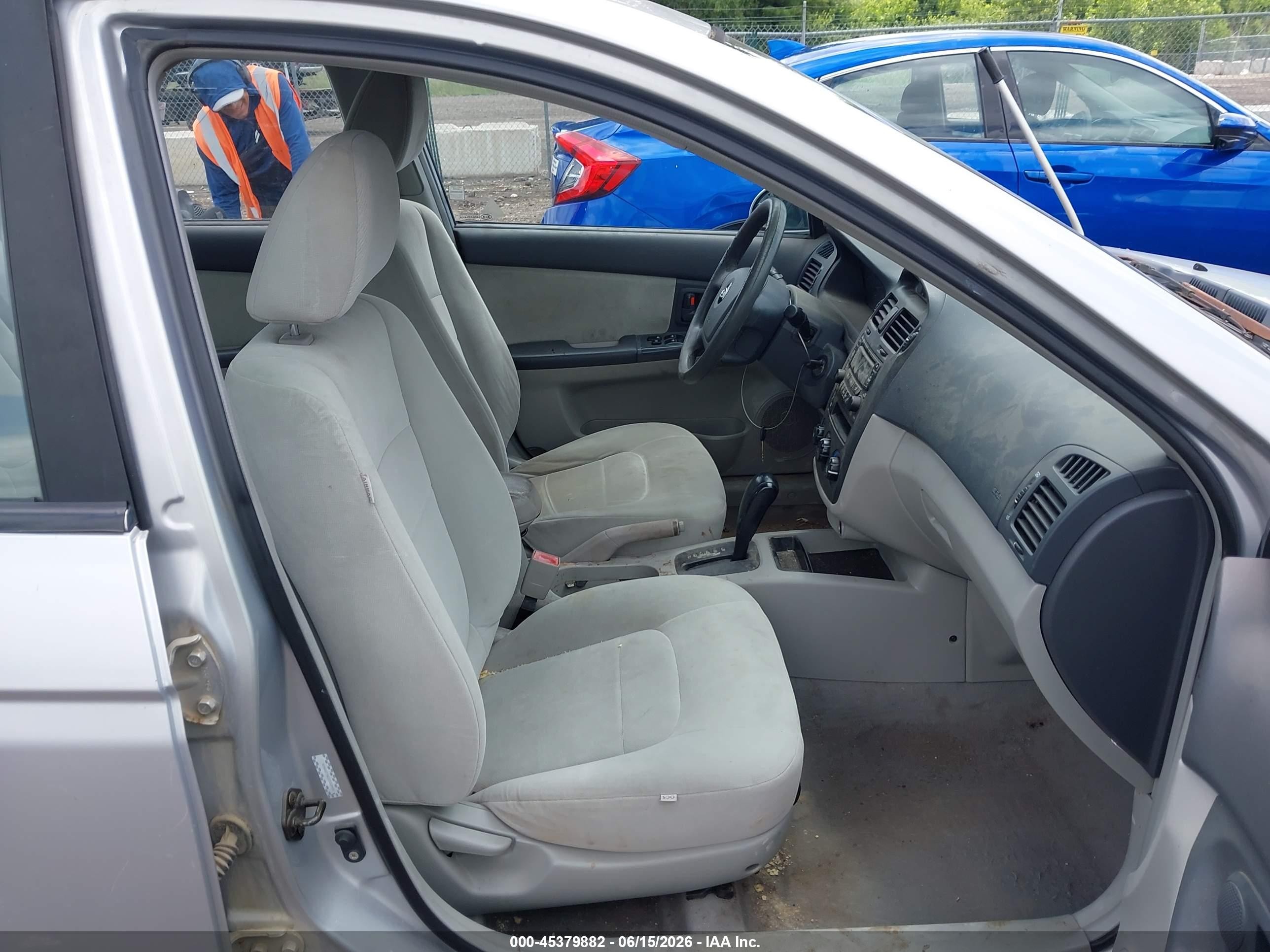 2006 Kia Spectra Ex/lx/sx Silver vin: KNAFE121965289606