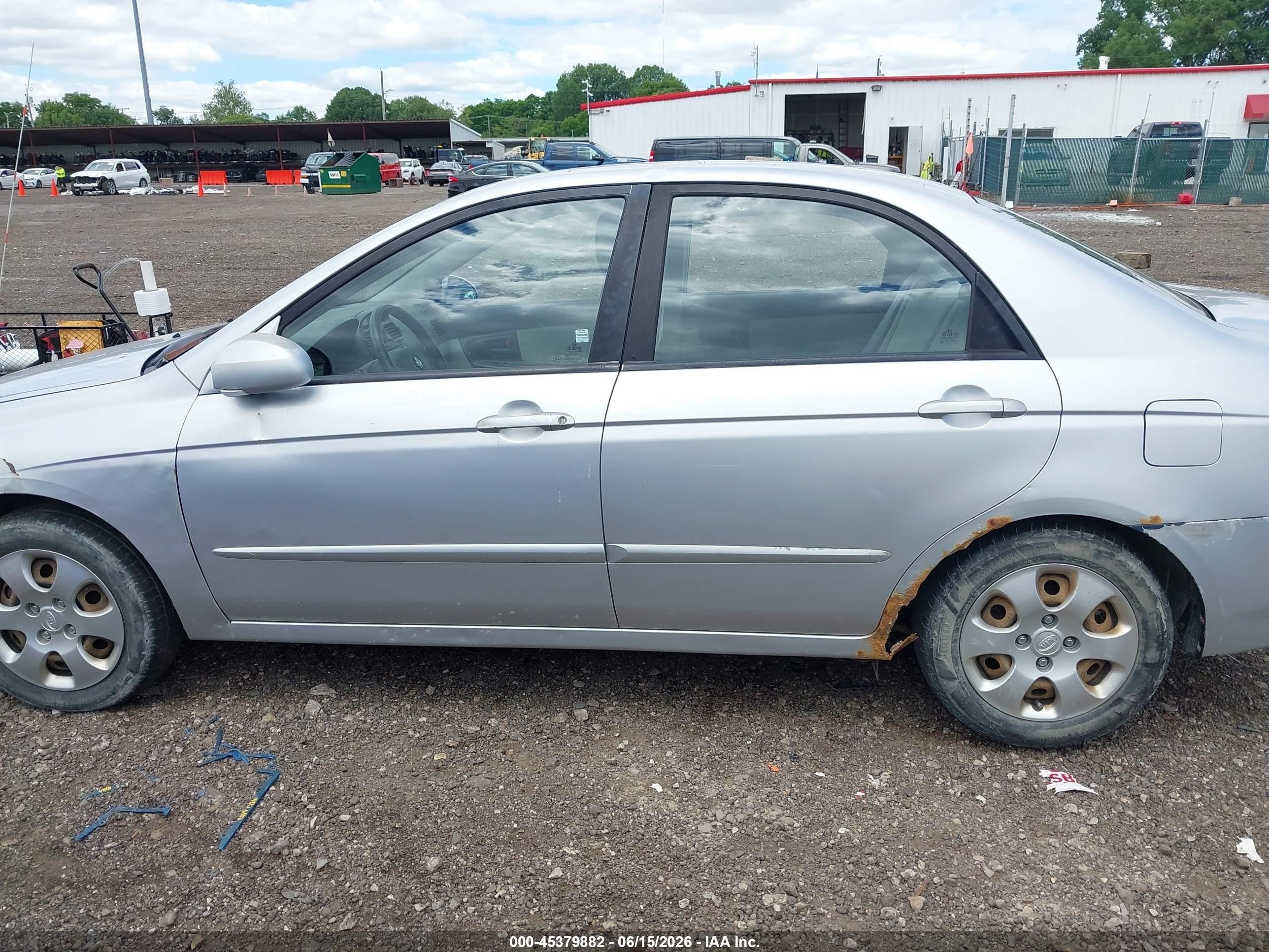 2006 Kia Spectra Ex/lx/sx Silver vin: KNAFE121965289606