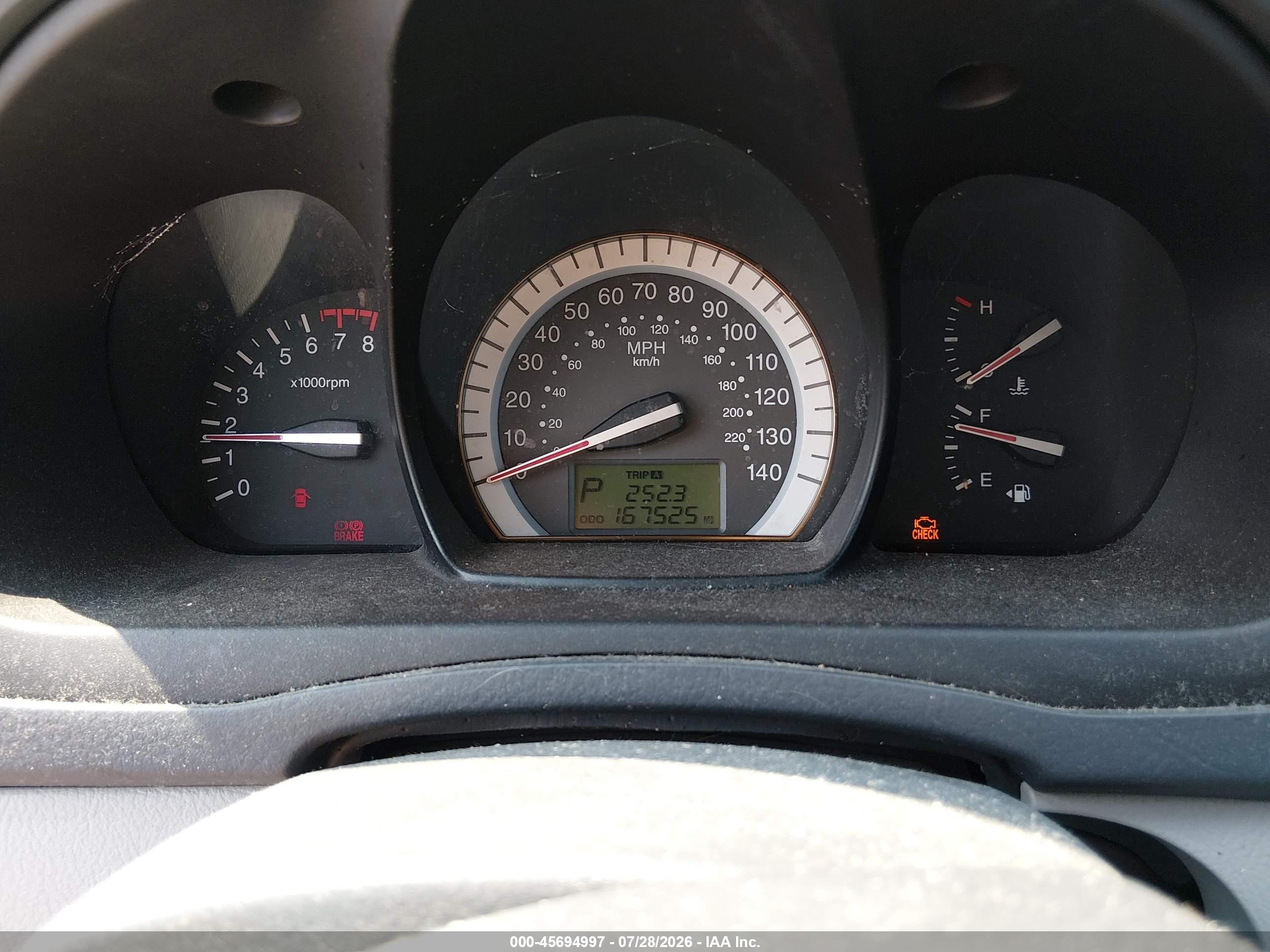 2007 Kia Spectra Ex Серебряный vin: KNAFE121975395720