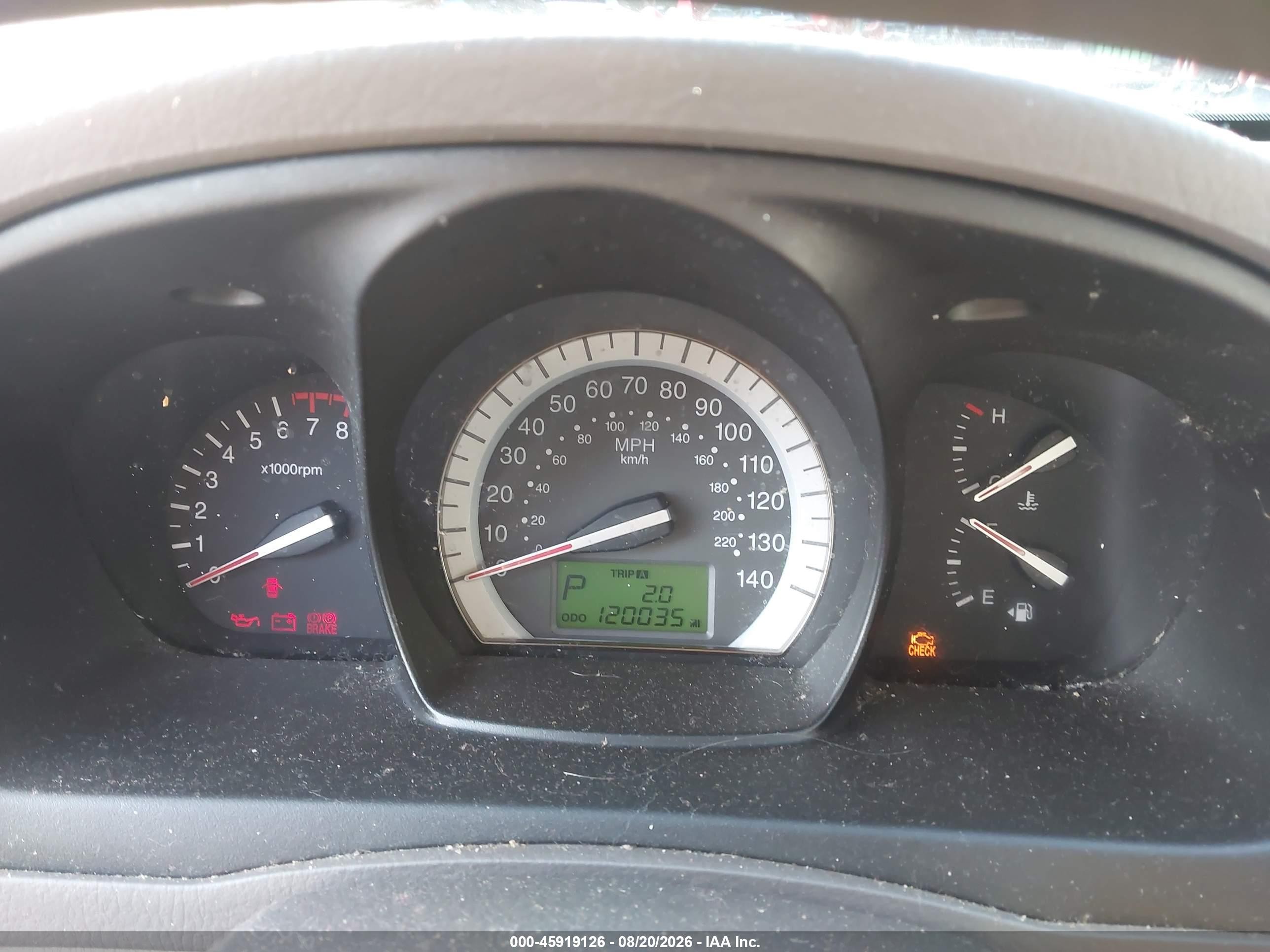 2007 Kia Spectra Ex Белый vin: KNAFE121975396043