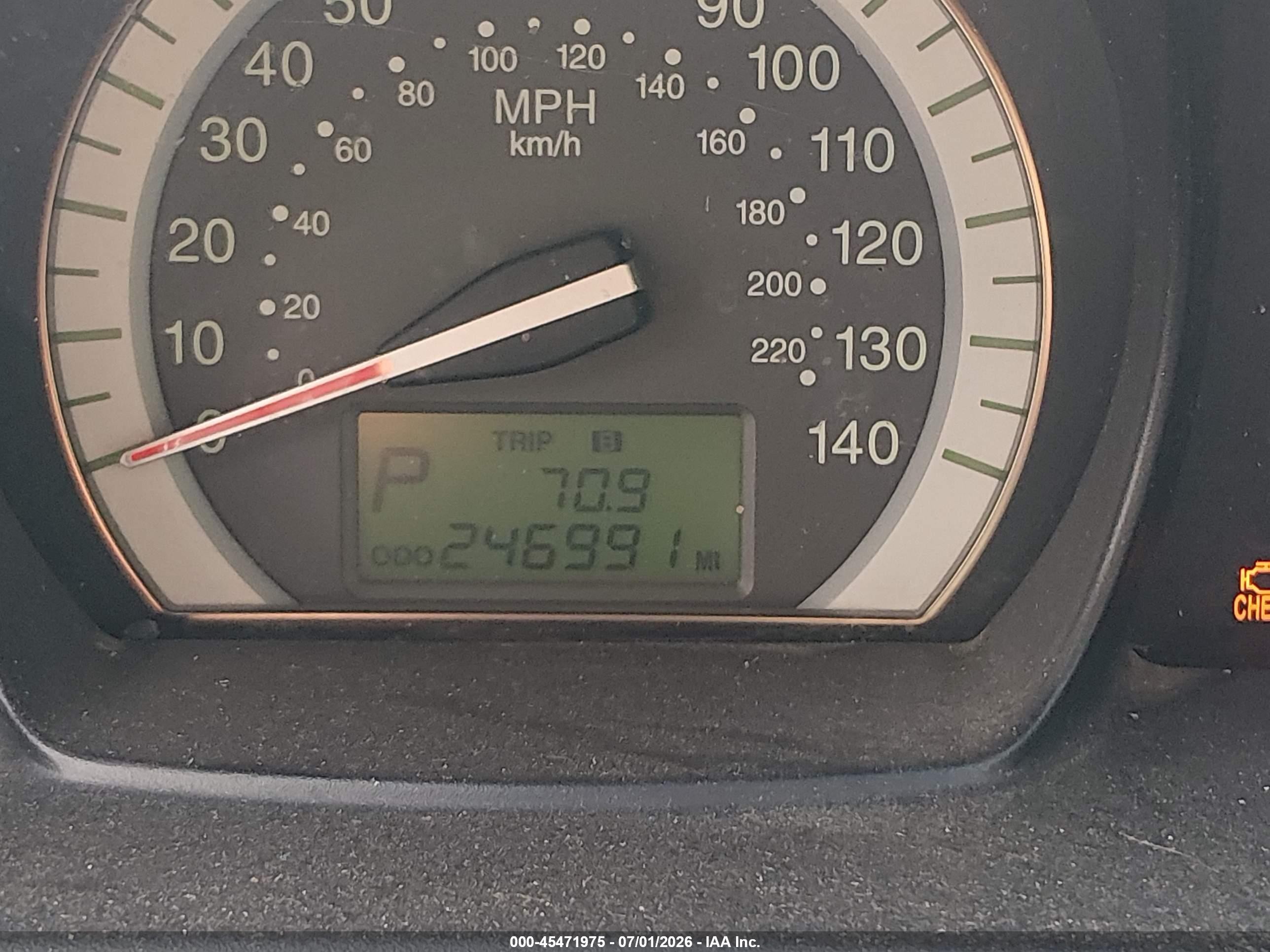 2007 Kia Spectra Ex Blue vin: KNAFE121975435312