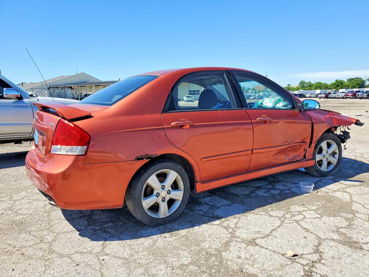 2008 Kia Spectra Lx Orange vin: KNAFE121985020041
