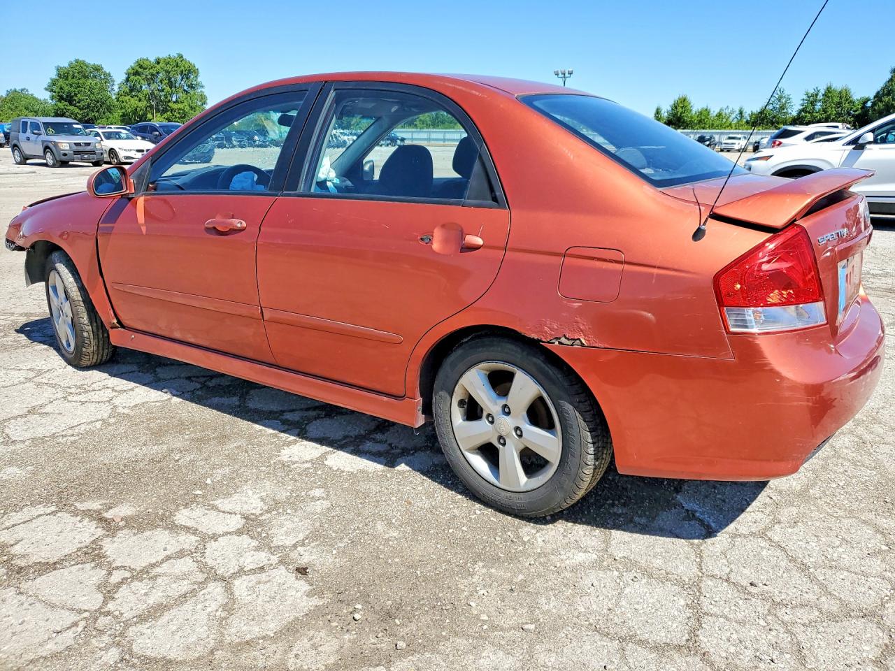 2008 Kia Spectra Lx Orange vin: KNAFE121985020041
