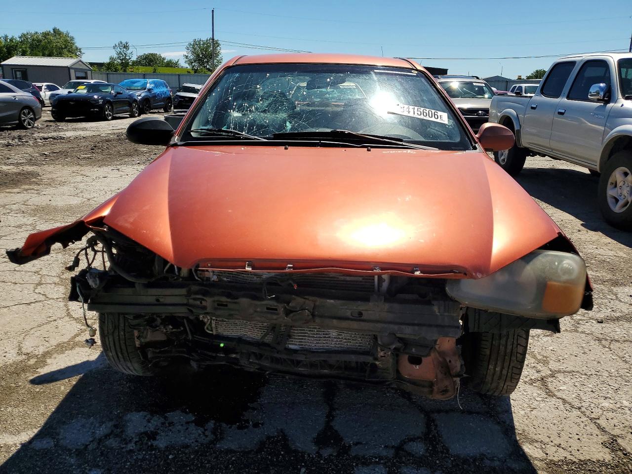 2008 Kia Spectra Lx Orange vin: KNAFE121985020041