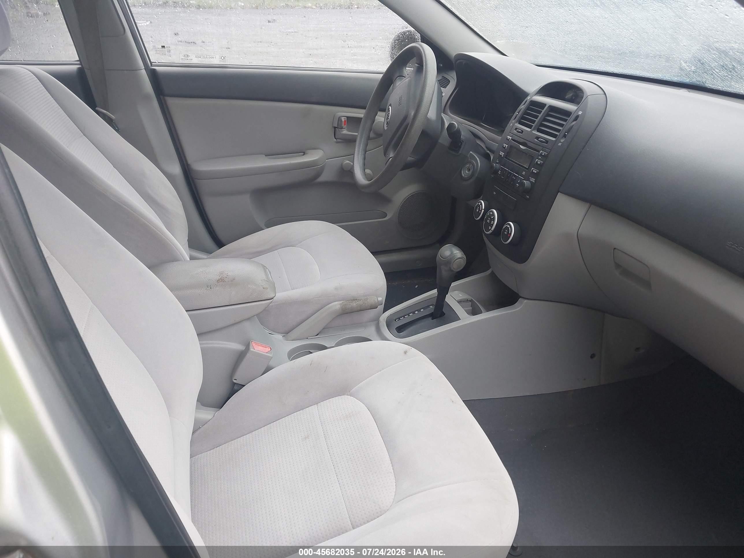 2008 Kia Spectra Lx Silver vin: KNAFE121985508812
