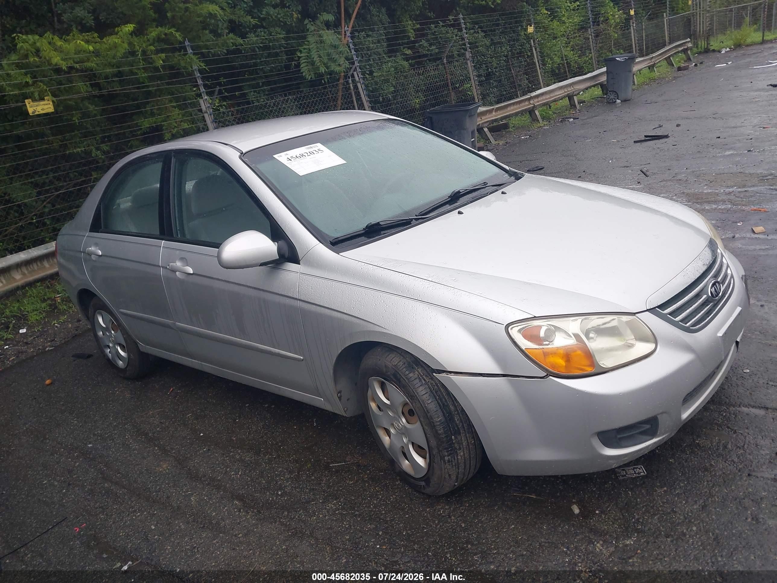 2008 Kia Spectra Lx Silver vin: KNAFE121985508812