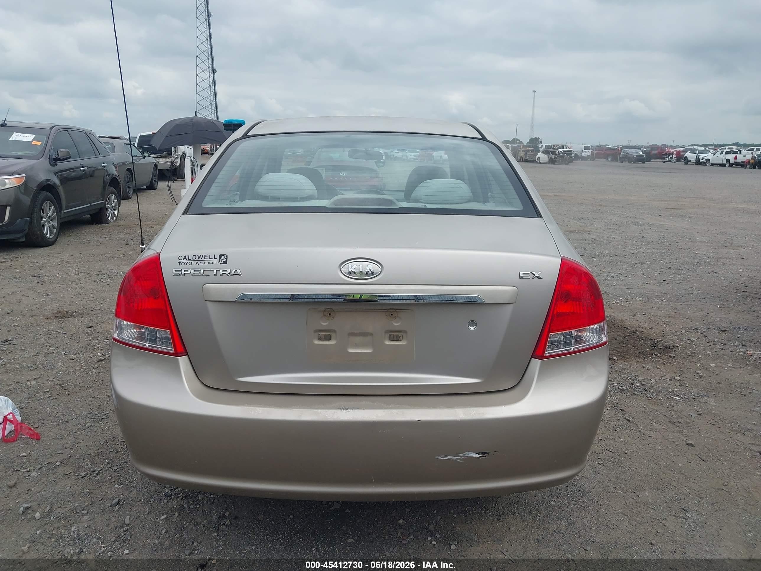 2008 Kia Spectra Ex Champagne vin: KNAFE121985577208