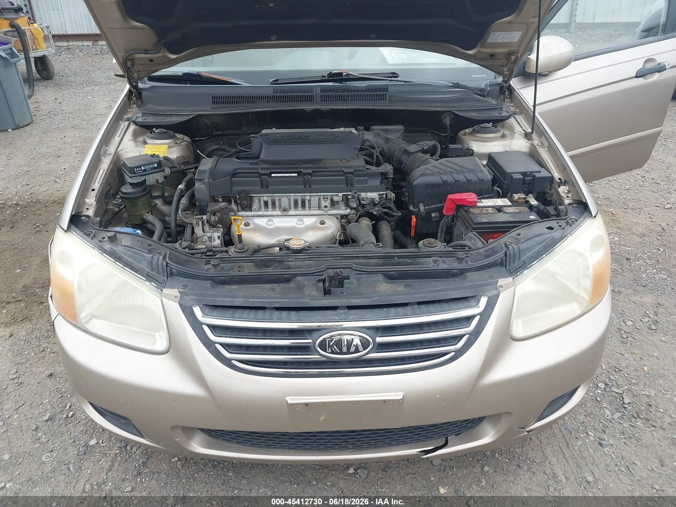 2008 Kia Spectra Ex Champagne vin: KNAFE121985577208