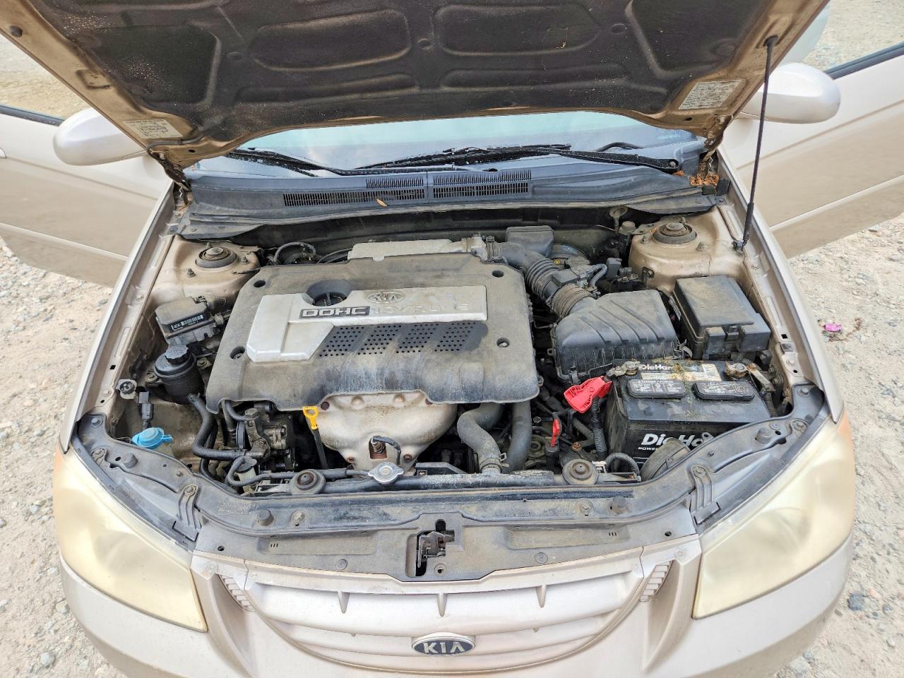 2005 Kia Spectra Lx Золотой vin: KNAFE121X55080003