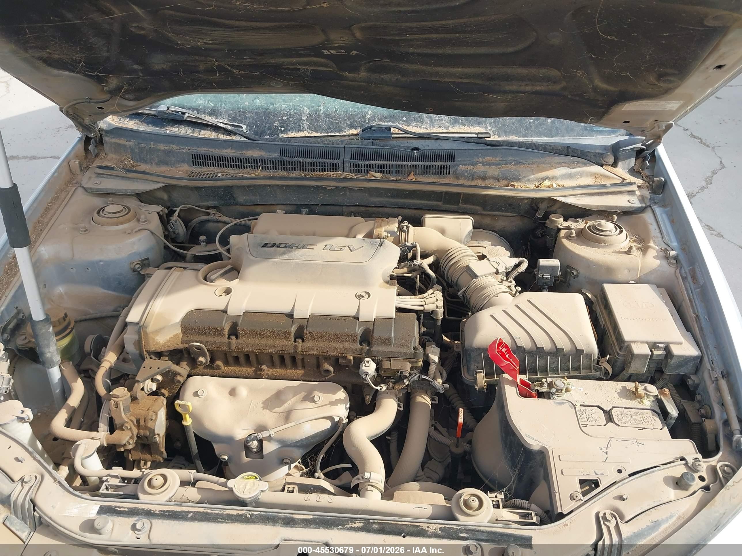 2007 Kia Spectra Ex Синий vin: KNAFE121X75426649