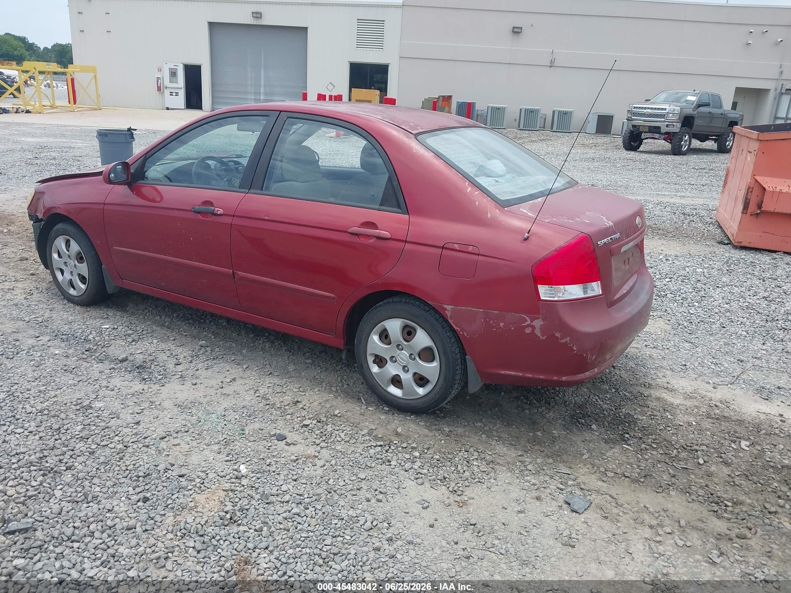 2008 Kia Spectra Ex Red vin: KNAFE121X85547540