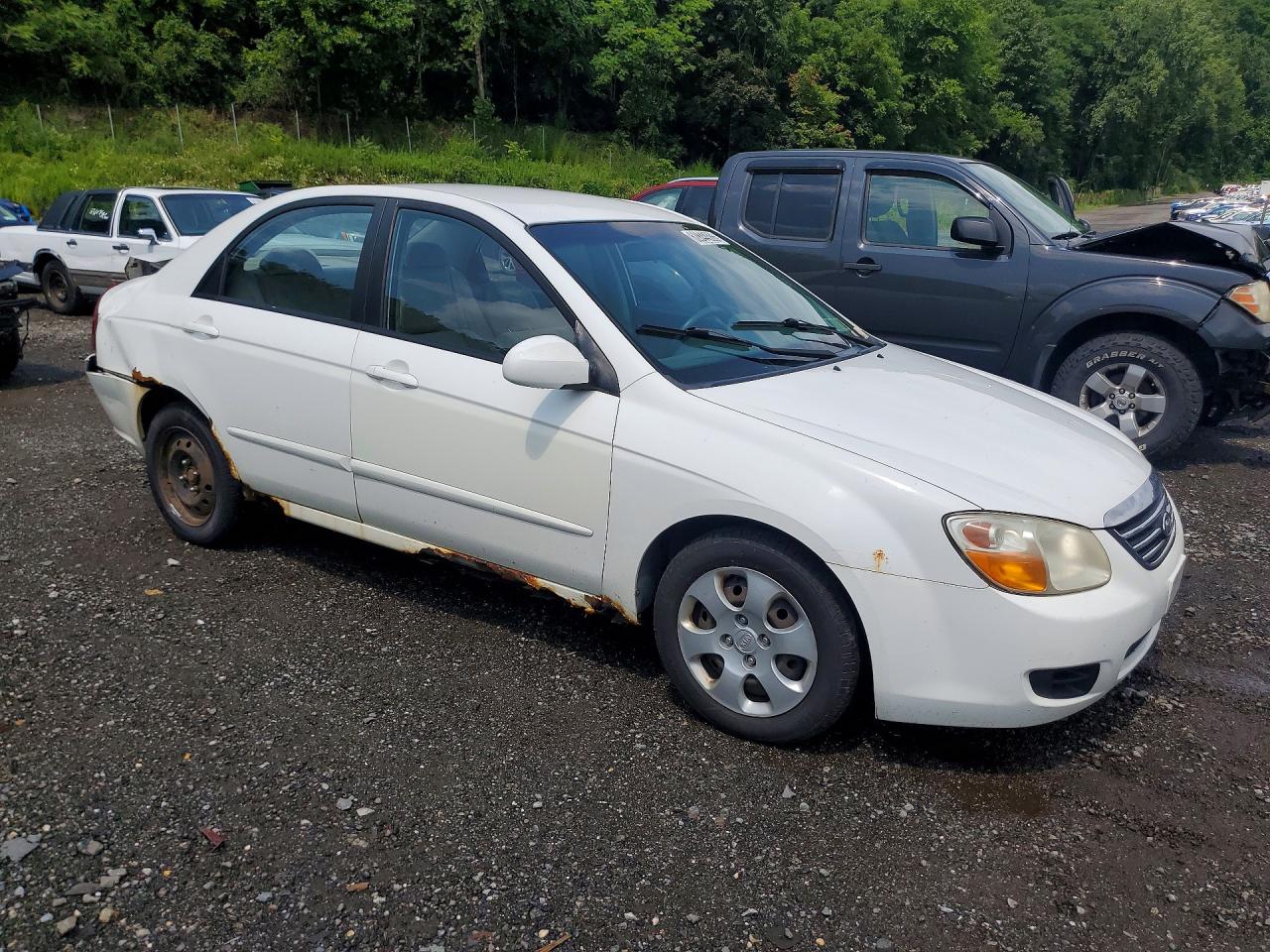 2008 Kia Spectra Lx Белый vin: KNAFE121X85558750