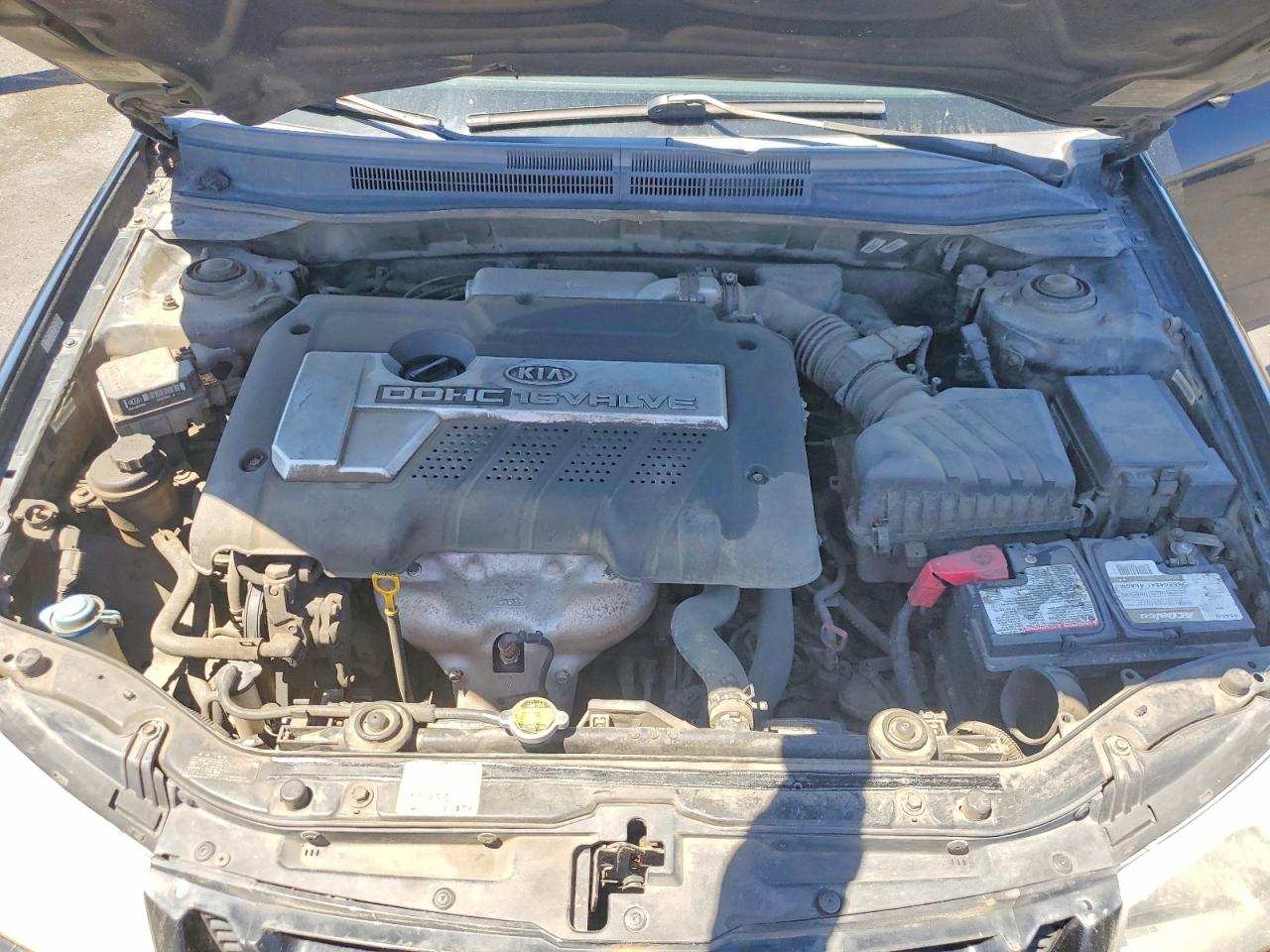 2005 Kia Spectra 4d Black vin: KNAFE122055102566