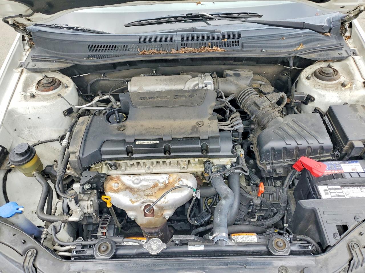 2008 Kia Spectra Lx Белый vin: KNAFE122085580989
