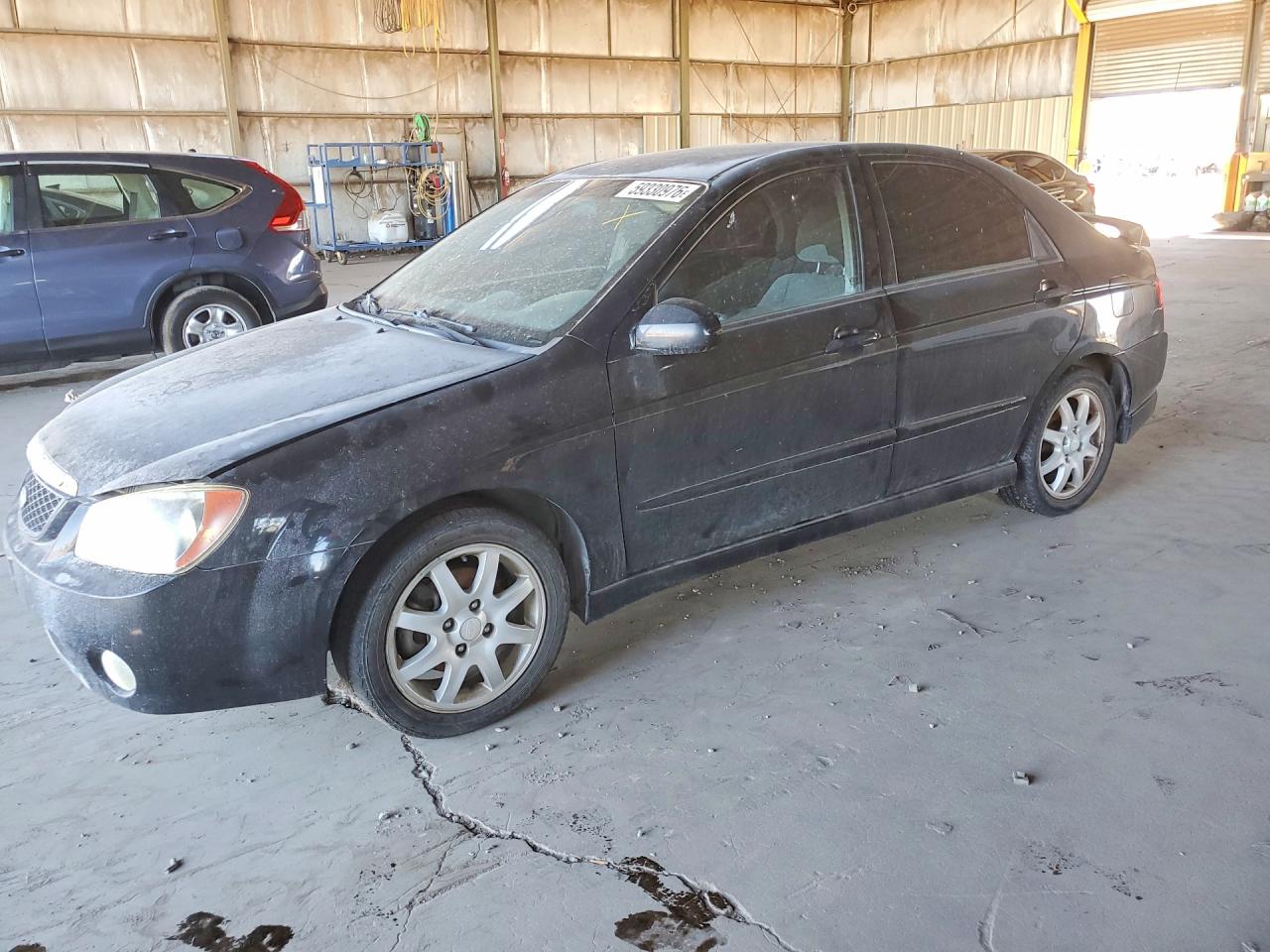 2006 Kia Spectra Charcoal vin: KNAFE122165208249