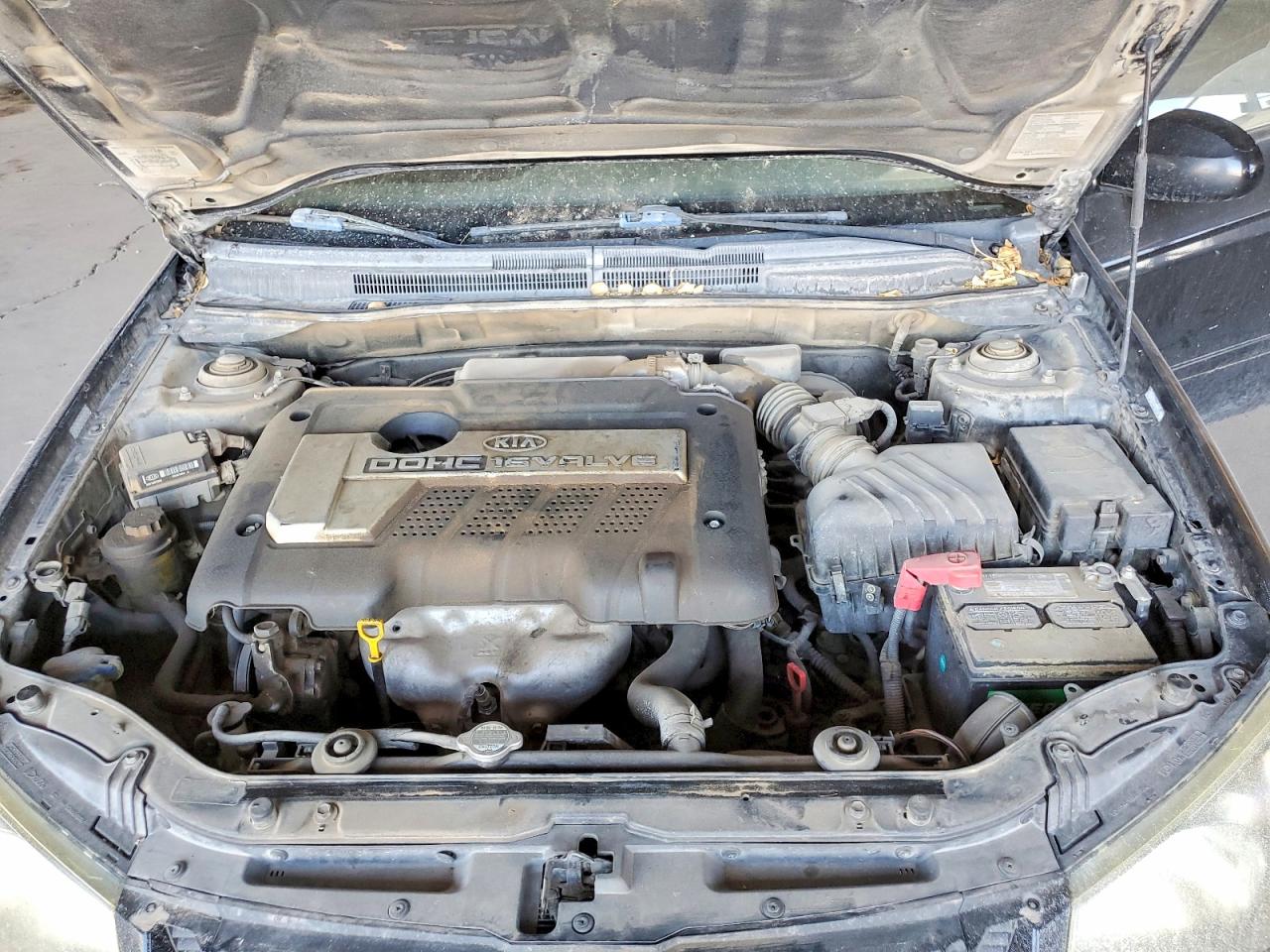 2006 Kia Spectra Charcoal vin: KNAFE122165208249