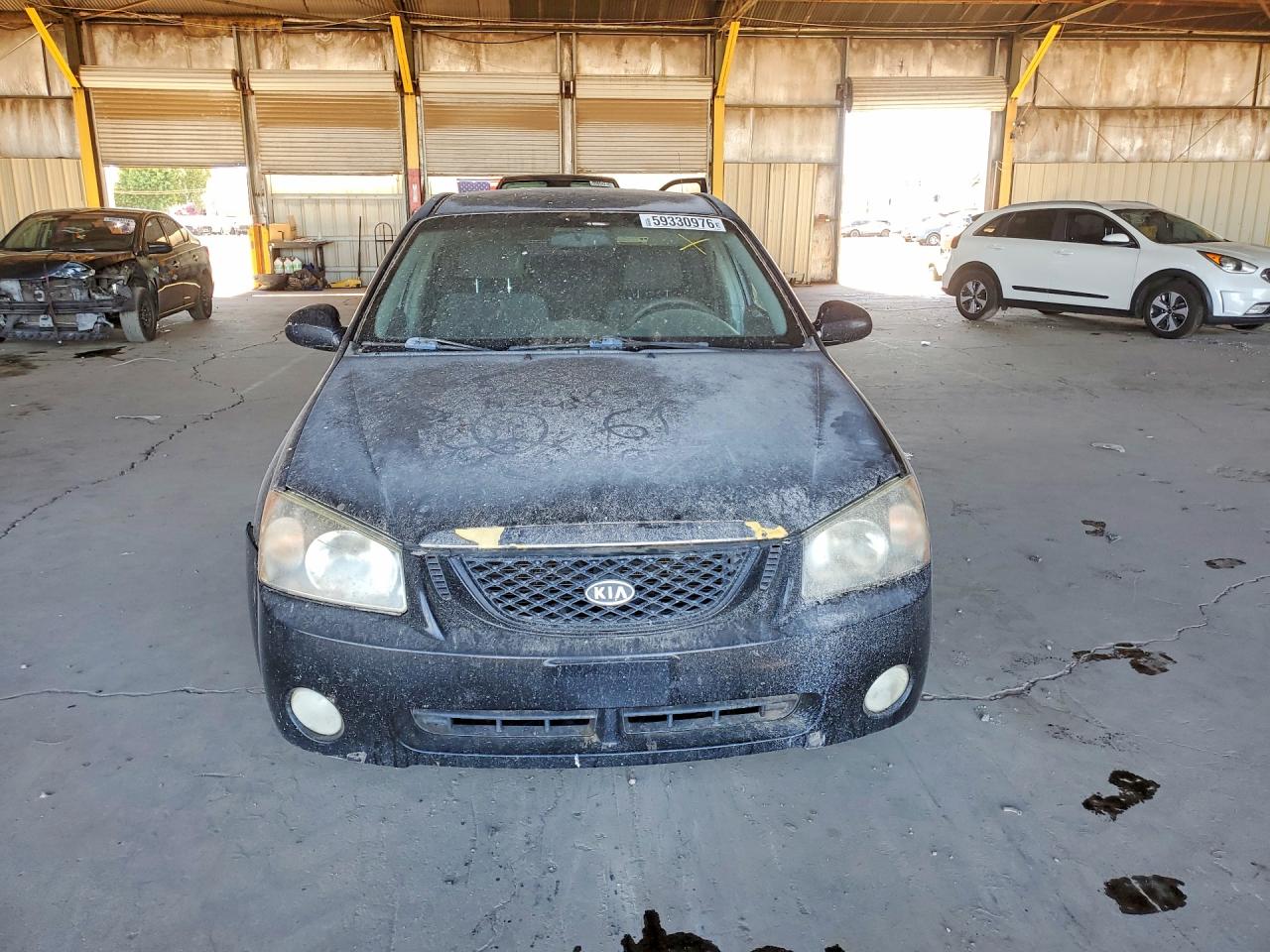 2006 Kia Spectra Charcoal vin: KNAFE122165208249