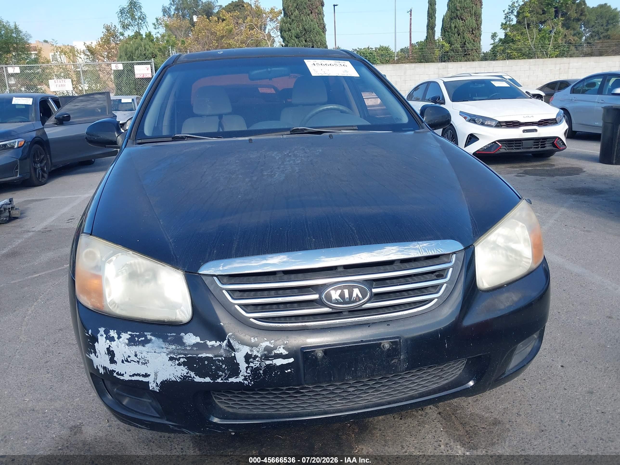 2008 Kia Spectra Ex Черный vin: KNAFE122185584775