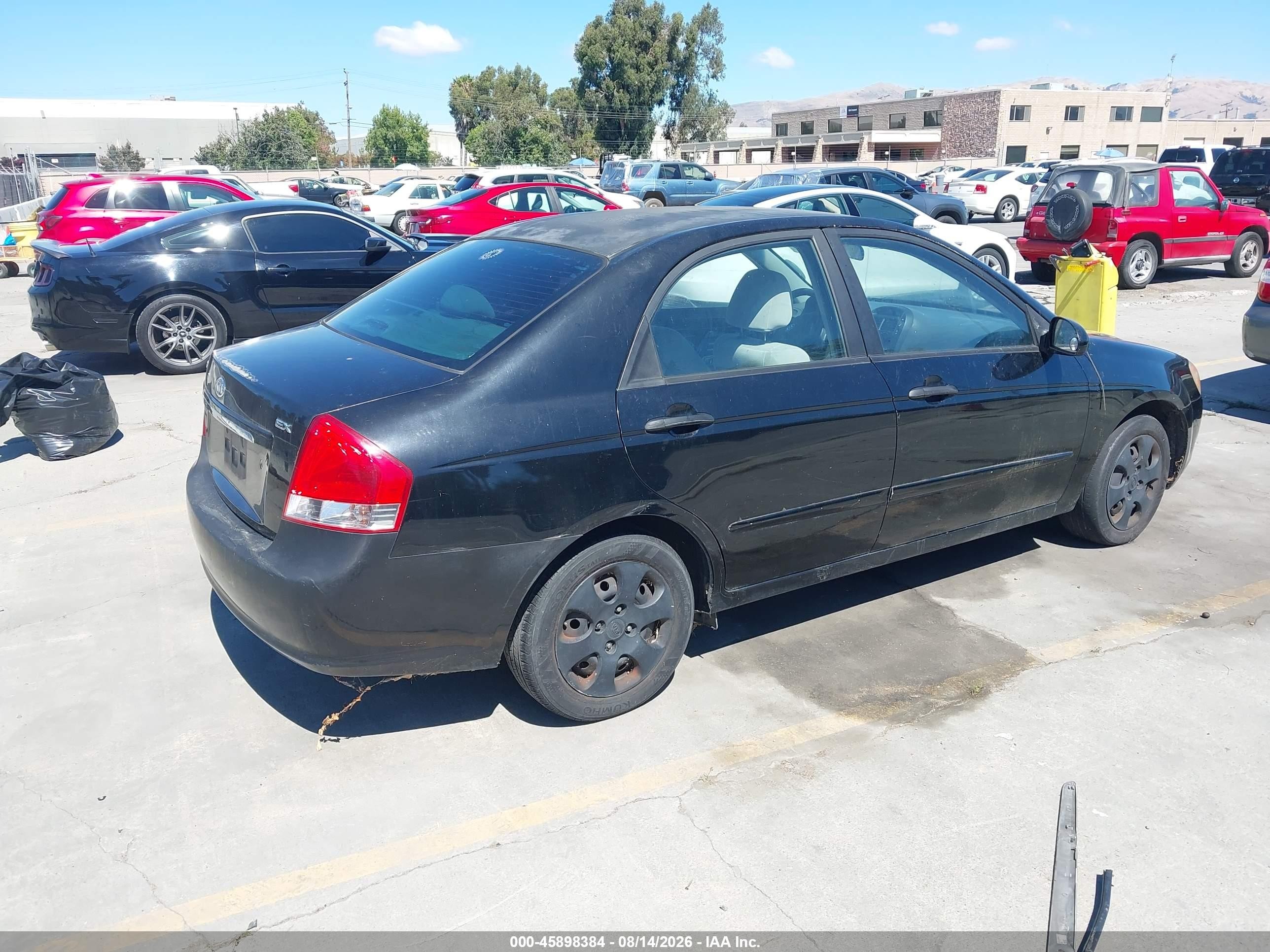 2008 Kia Spectra Ex Black vin: KNAFE122385580744