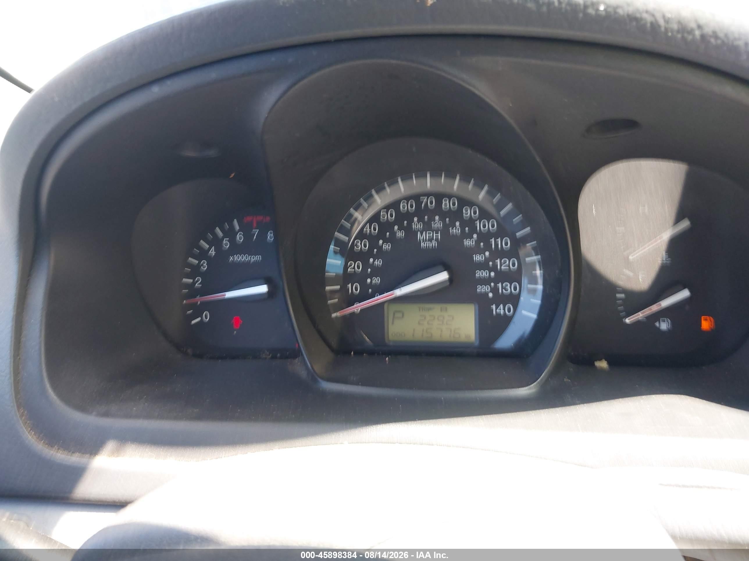 2008 Kia Spectra Ex Black vin: KNAFE122385580744