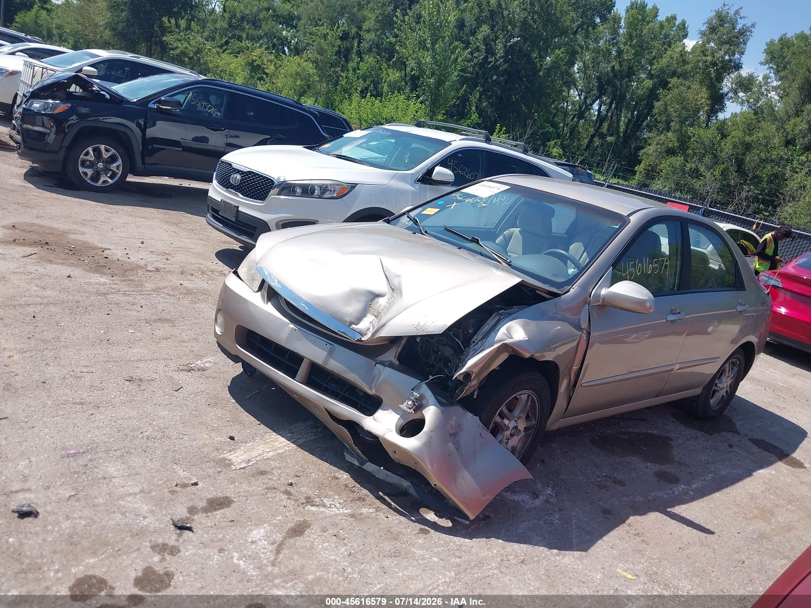 2005 Kia Spectra Ex/lx/sx Tan vin: KNAFE122455179487