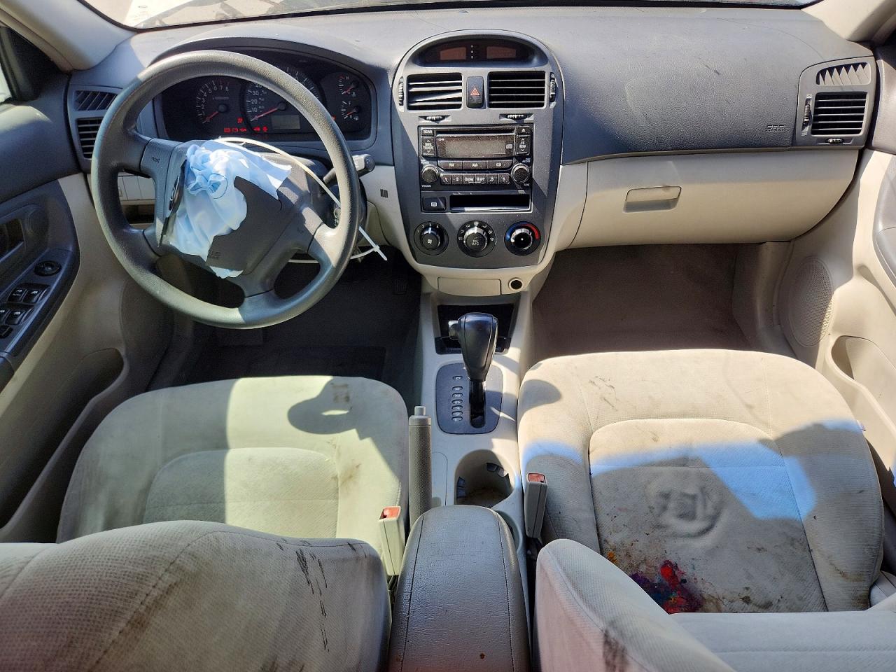 2005 Kia Spectra Lx Silver vin: KNAFE122455204646
