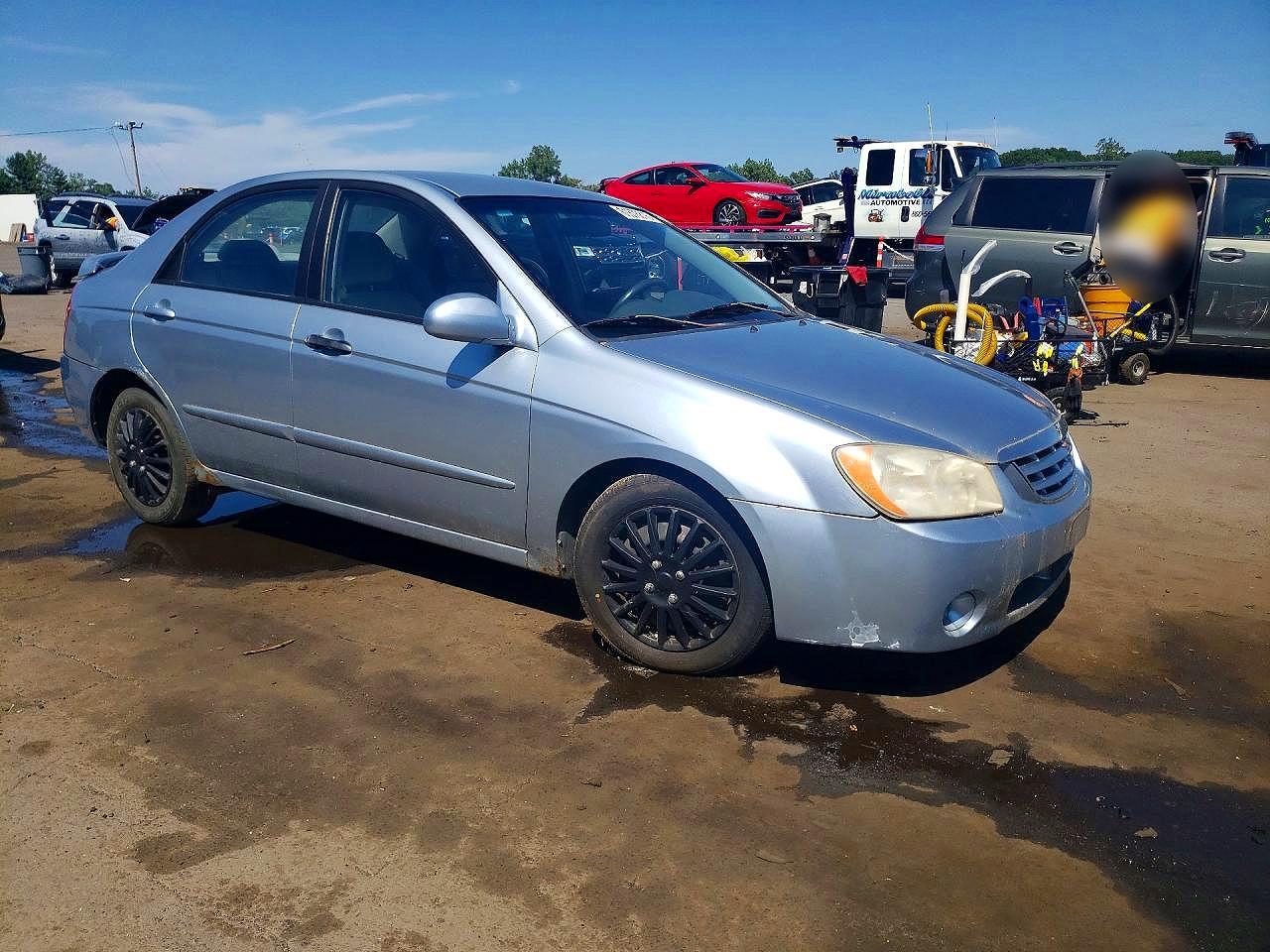 2006 Kia Spectra Ex Silver vin: KNAFE122465244551