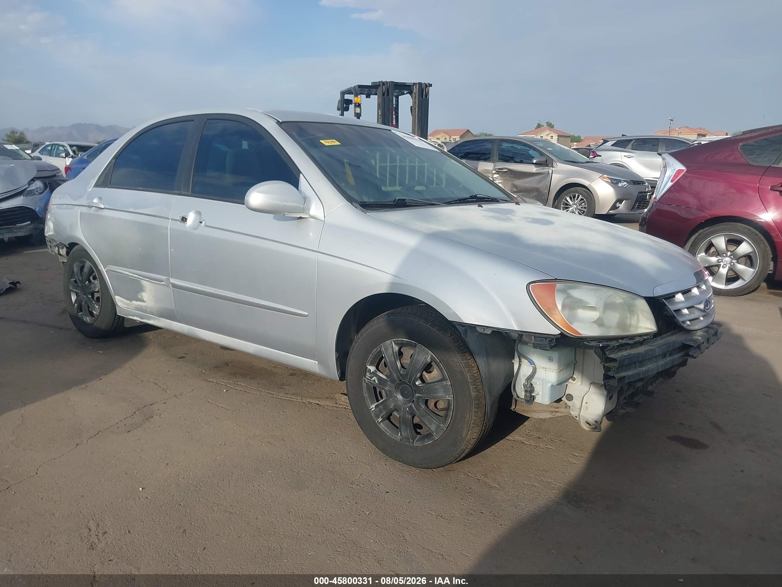 2006 Kia Spectra Ex/lx/sx Silver vin: KNAFE122465247109