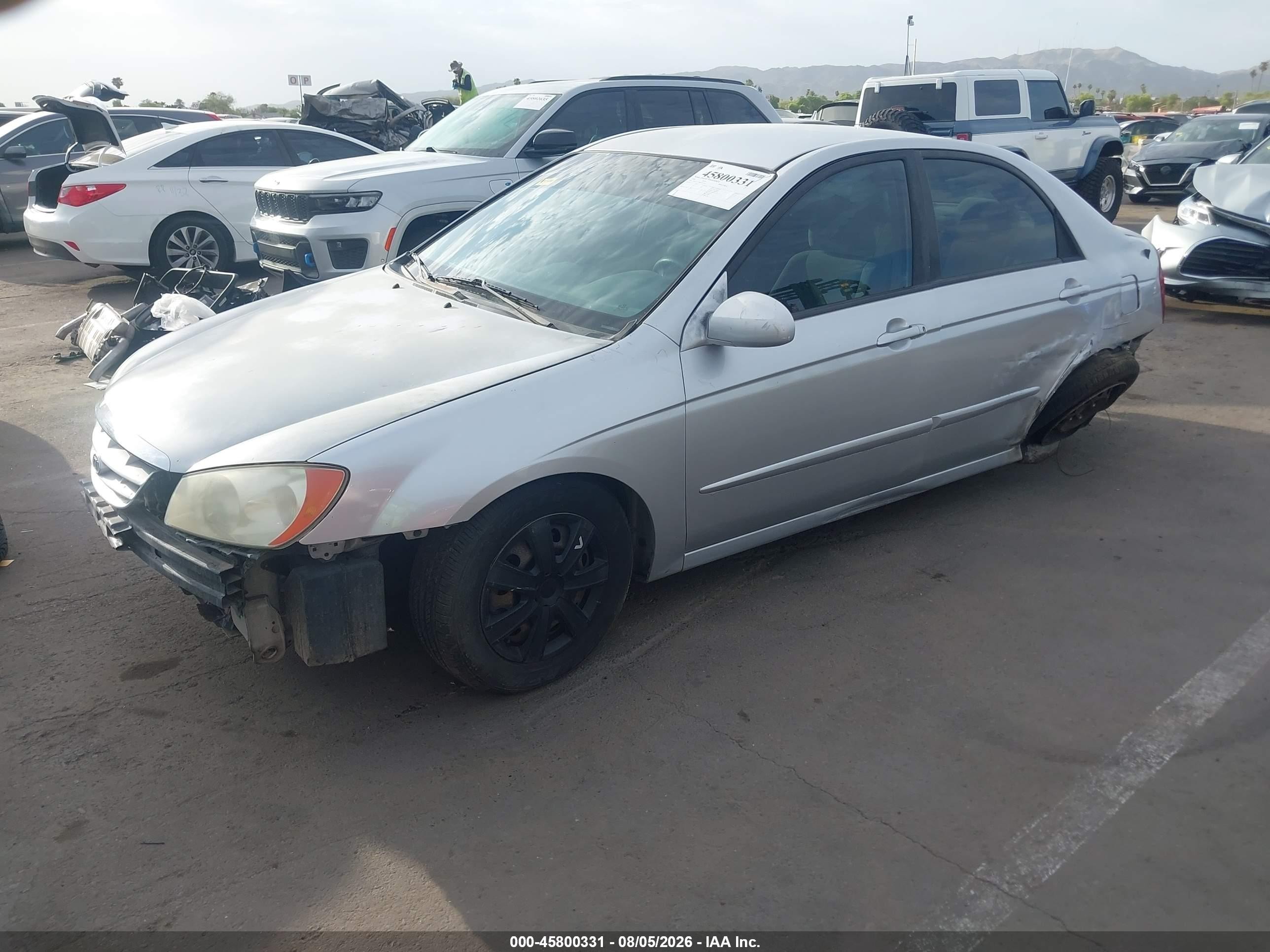 2006 Kia Spectra Ex/lx/sx Silver vin: KNAFE122465247109