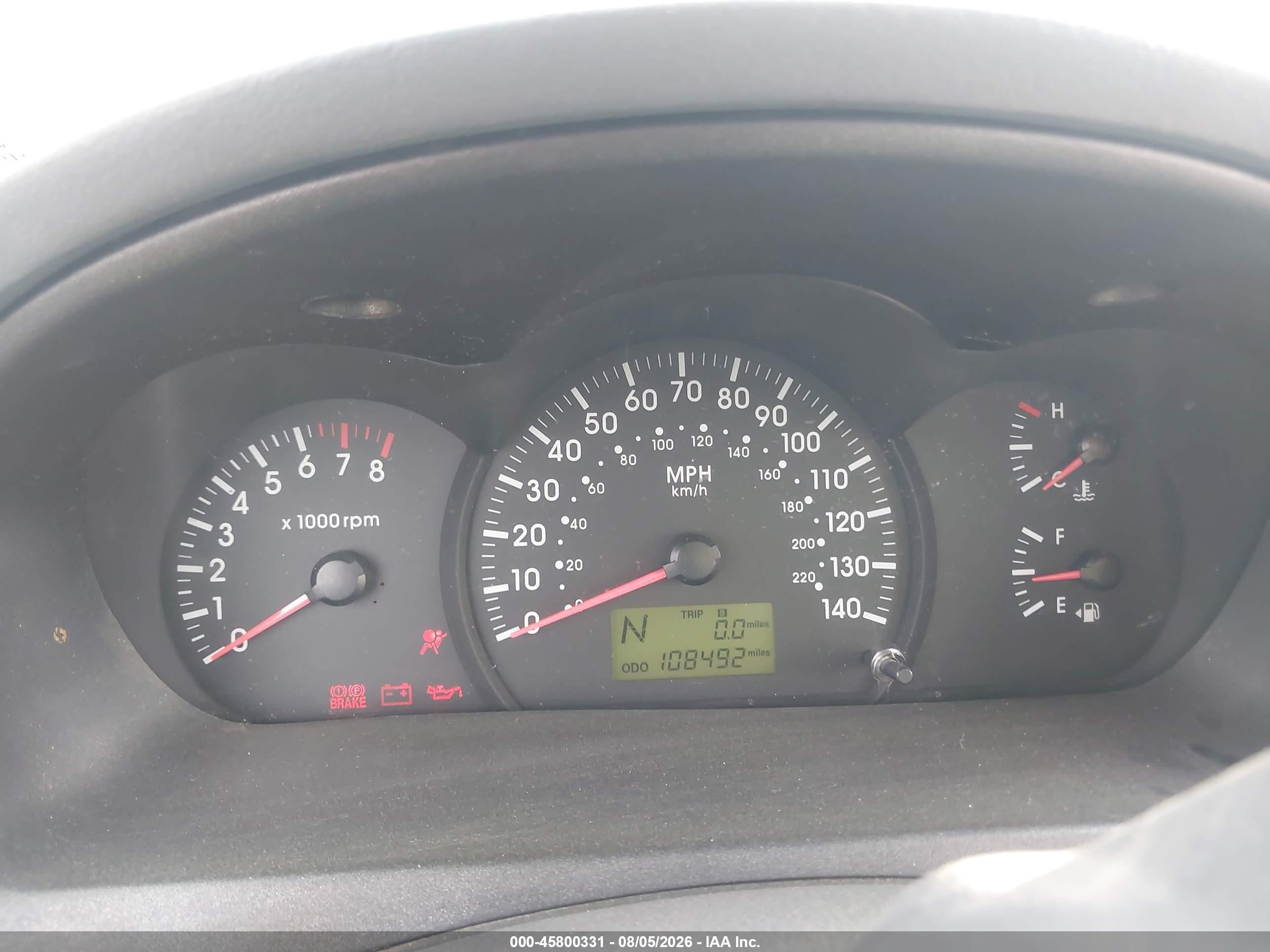 2006 Kia Spectra Ex/lx/sx Silver vin: KNAFE122465247109